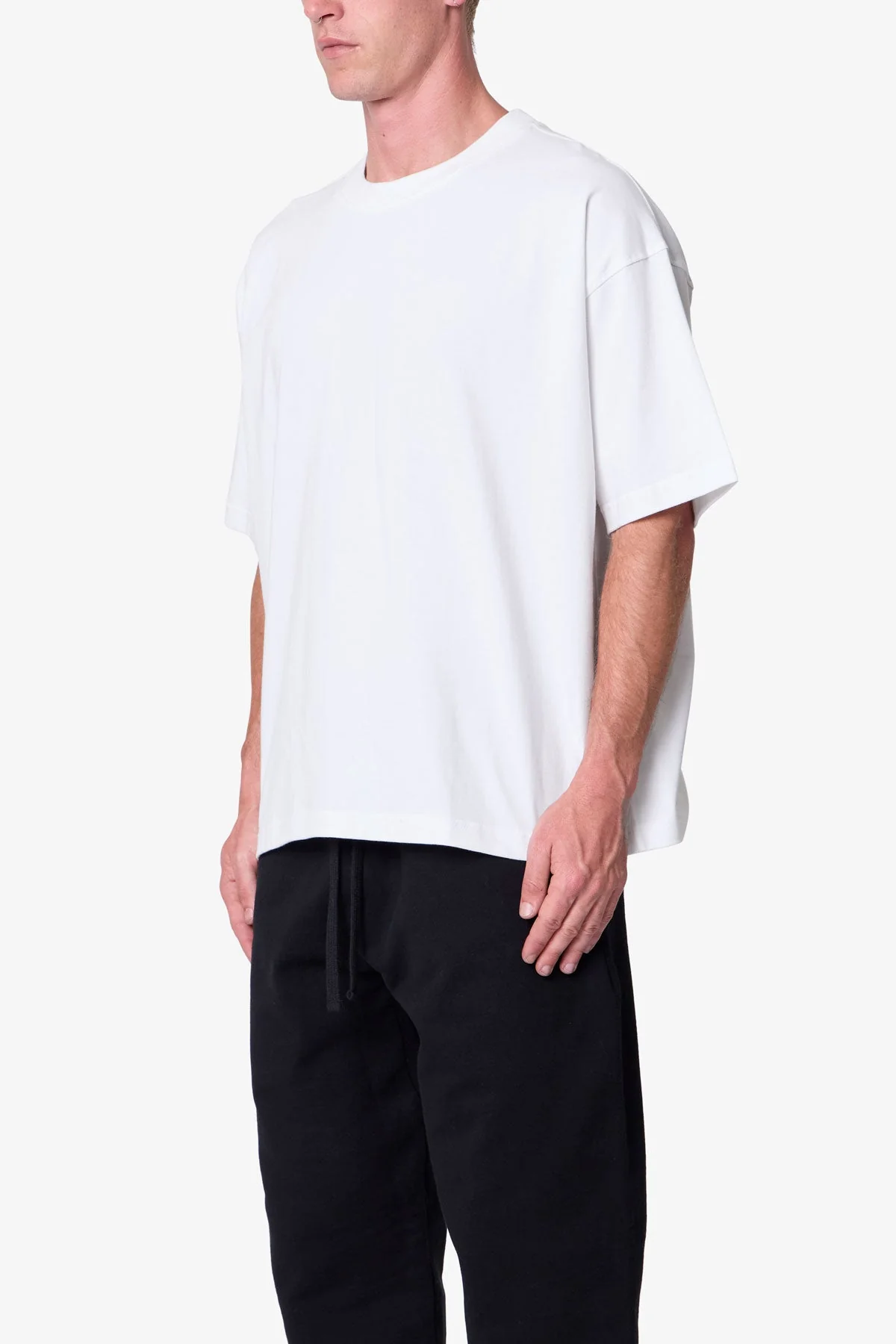 Heavy Basic Boxy Tee - White