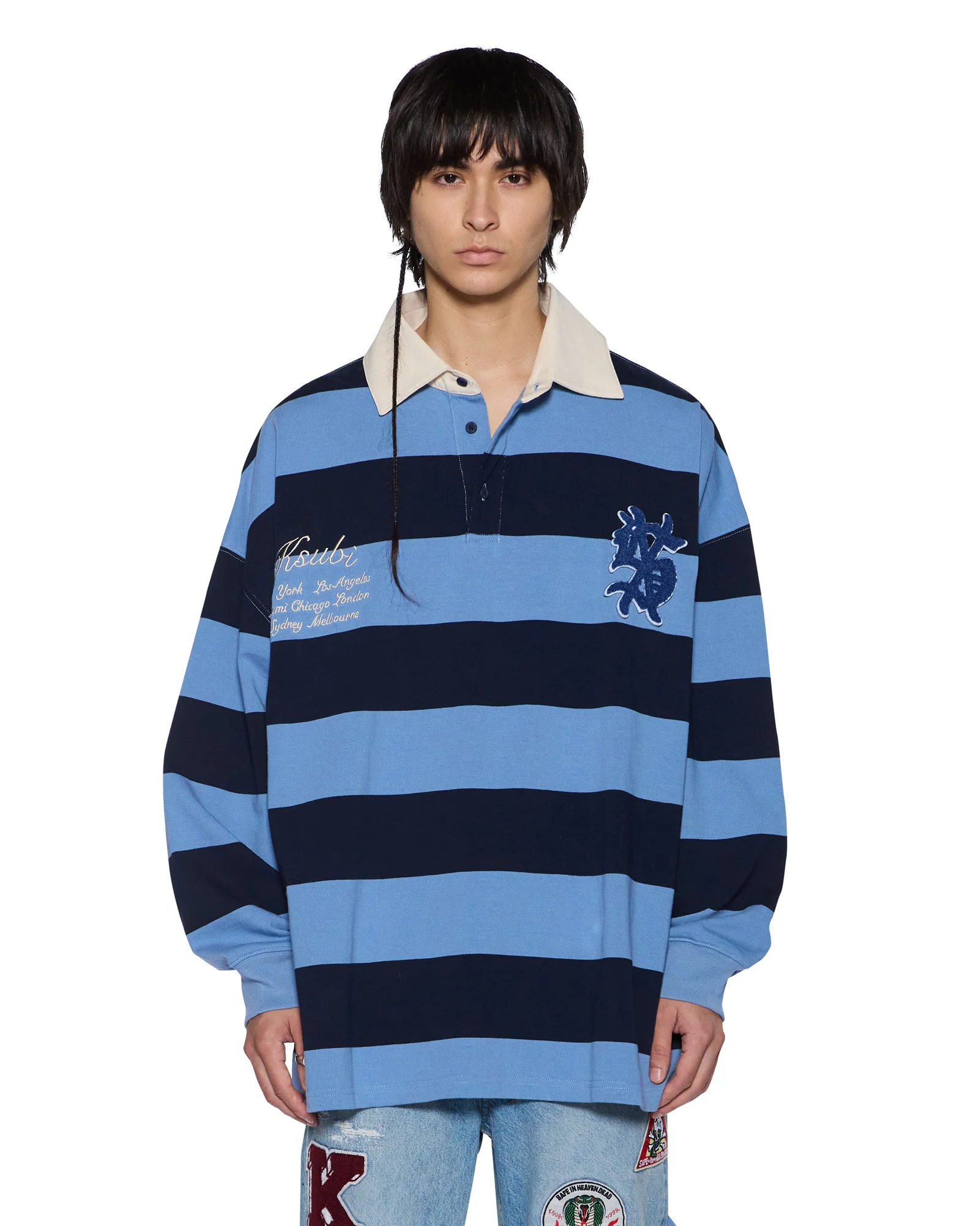 RUGGED RUGBY JERSEY FADED ICE