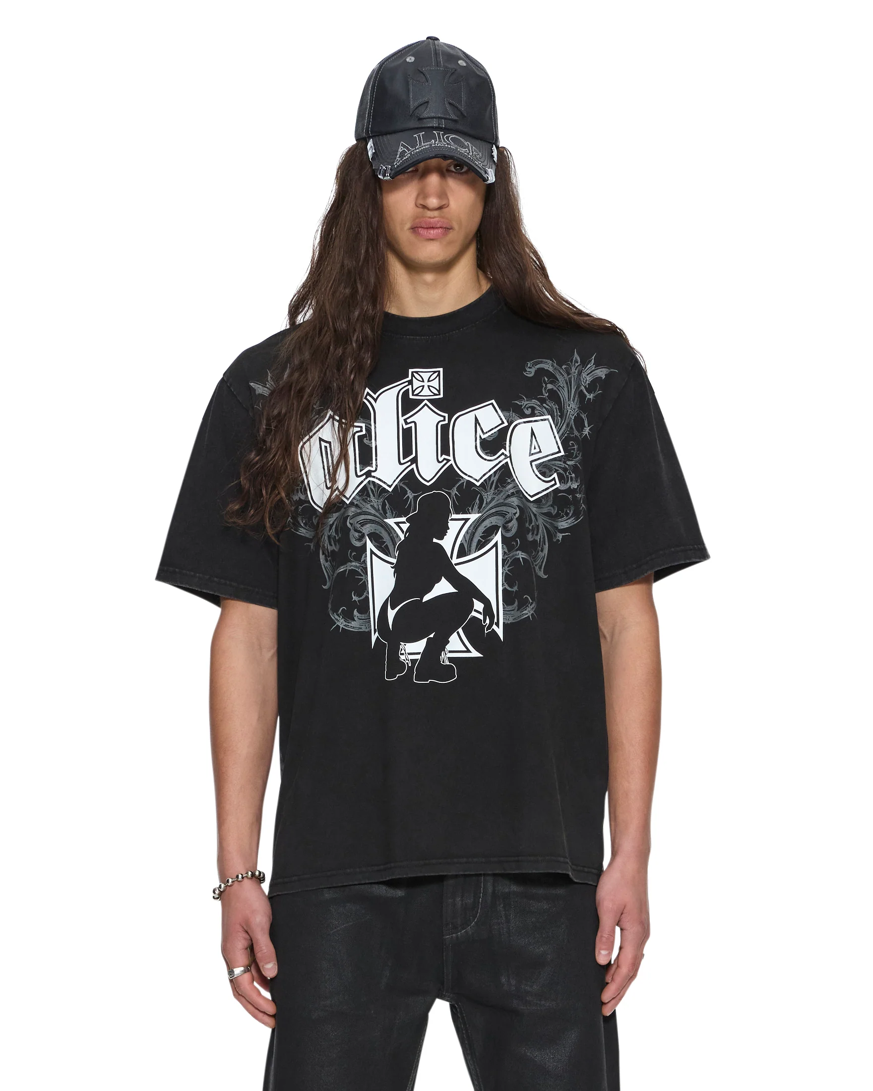 KSUBI X ALICE HOLLYWOOD GRAPHIC TEE BLACK
