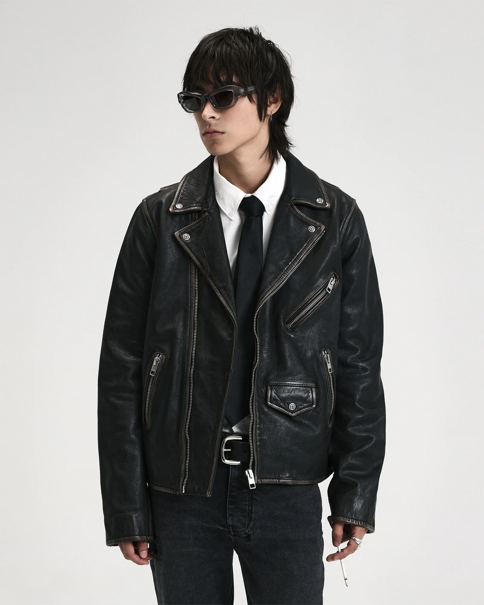 CAPITOL LEATHER JACKET BLACK