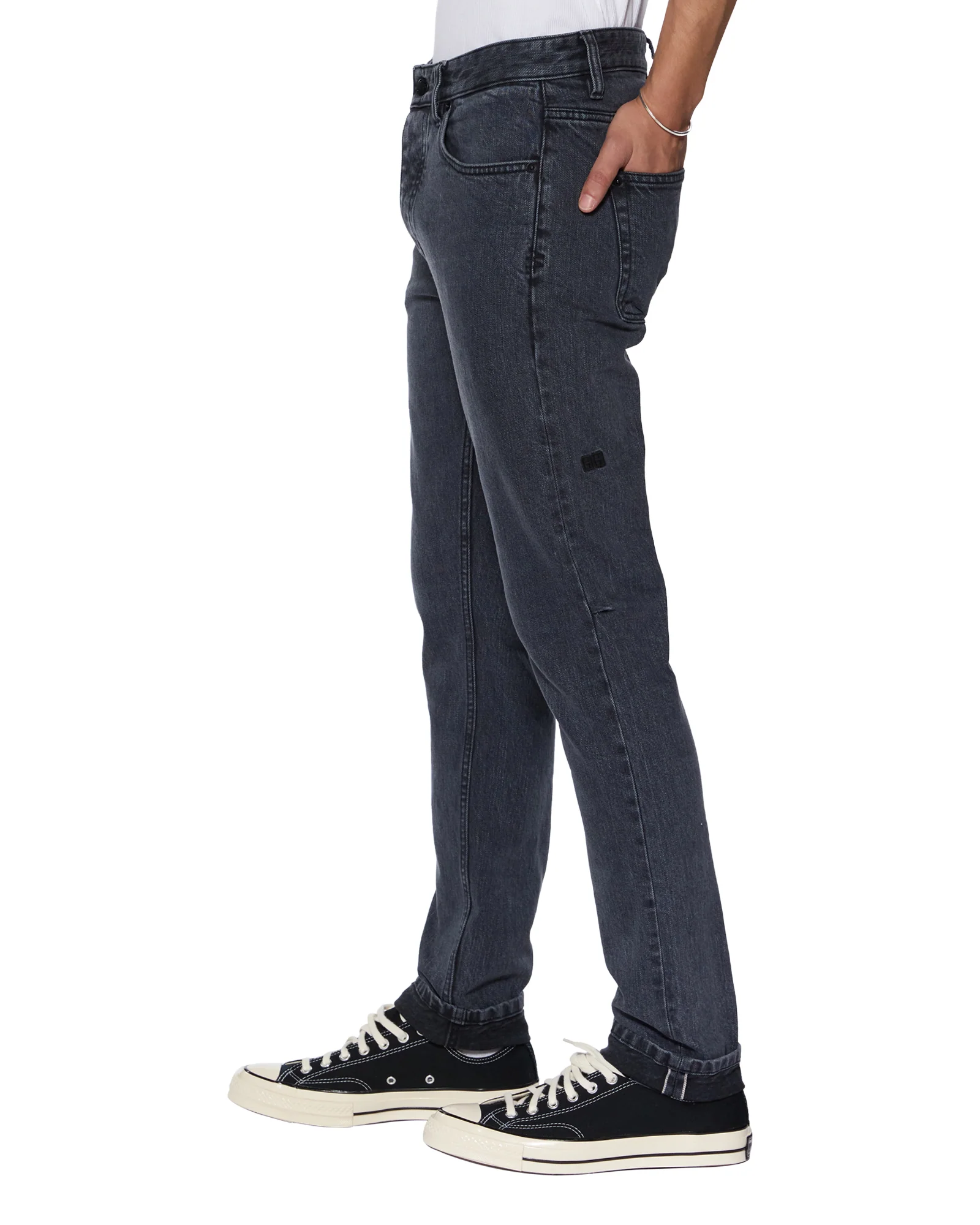 CHITCH SELVEDGE NY BLACK