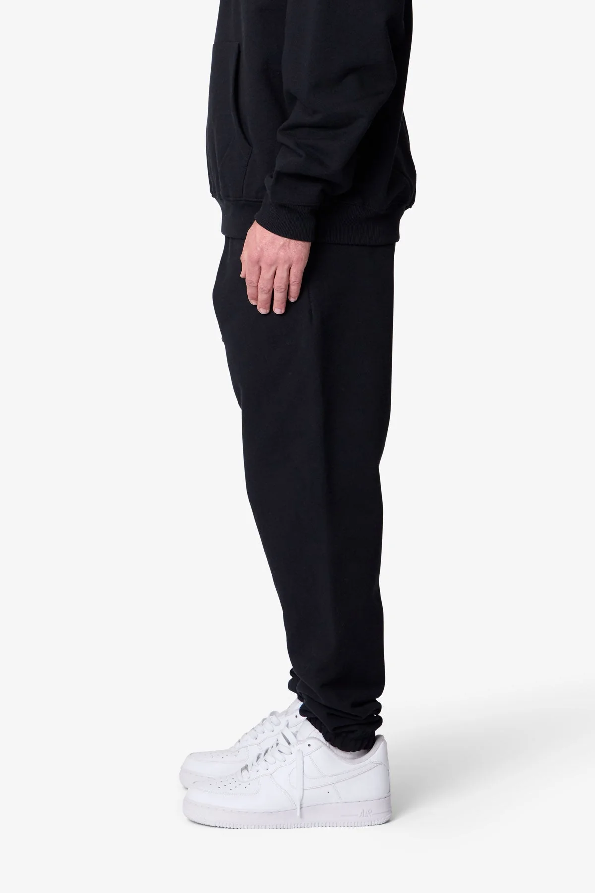 Heavy Basic Sweatpants - Black