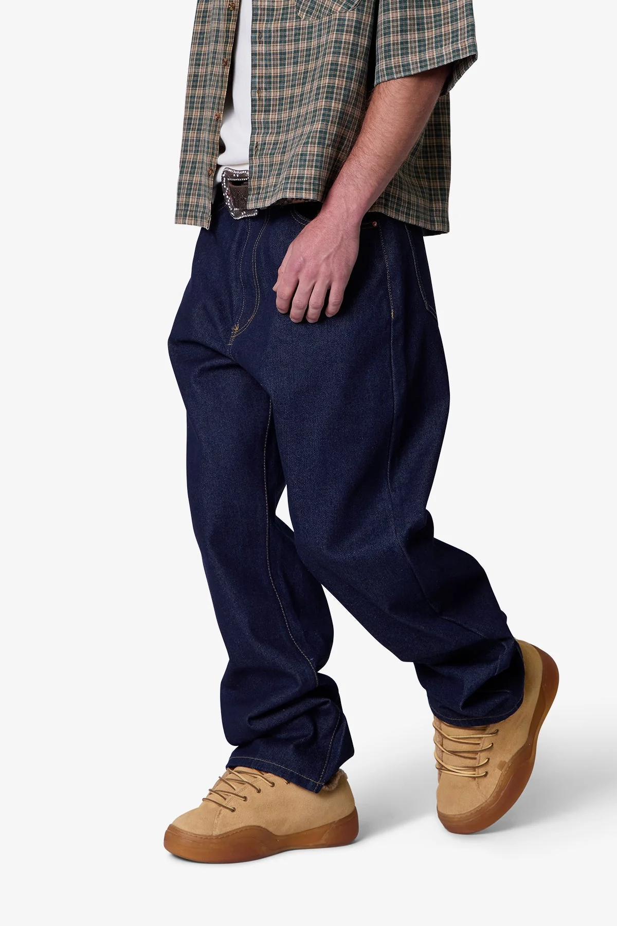Raw Ultra Baggy Denim - Rinsed Indigo