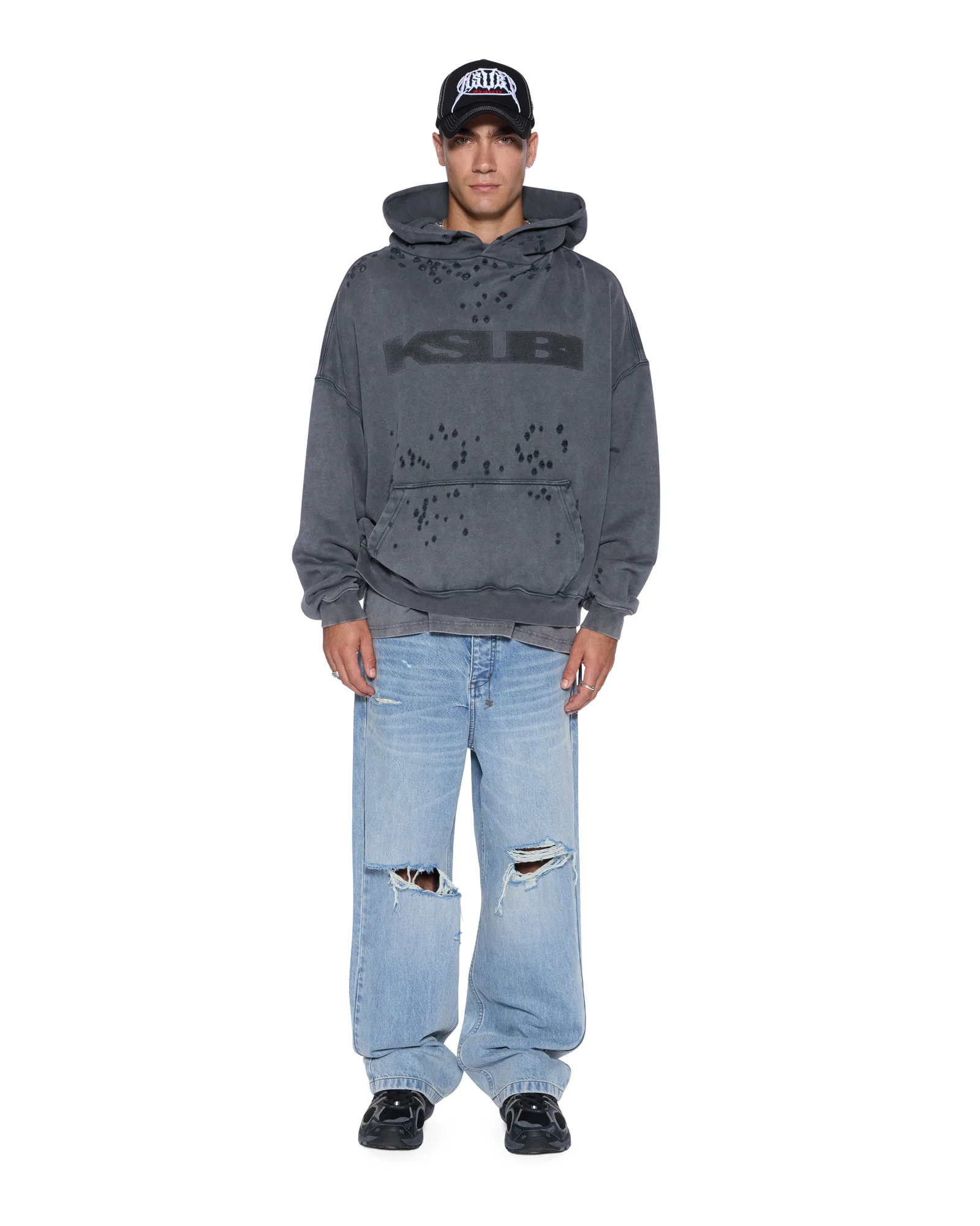 BLASTED EKCESS HOODIE RHINO