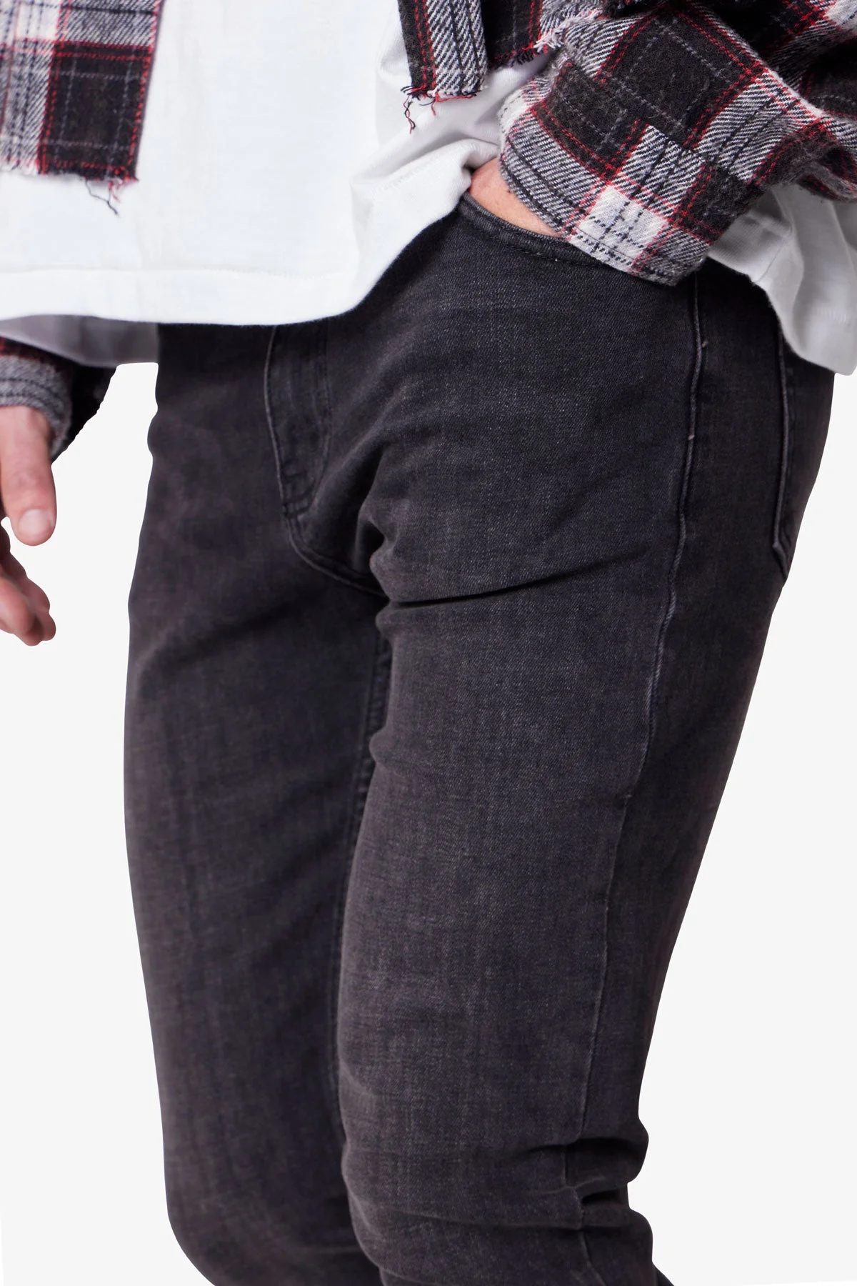 Skinny Denim - Stone Wash Black
