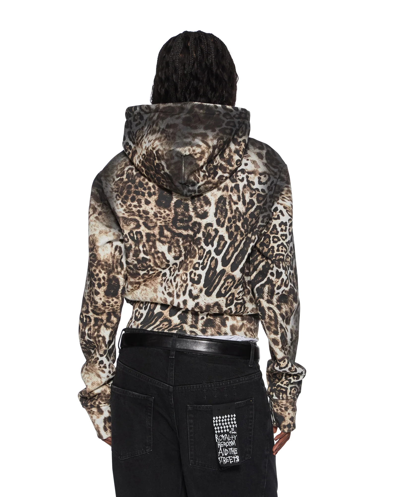 MOWALOLA ZIP HOODIE CHEETAH