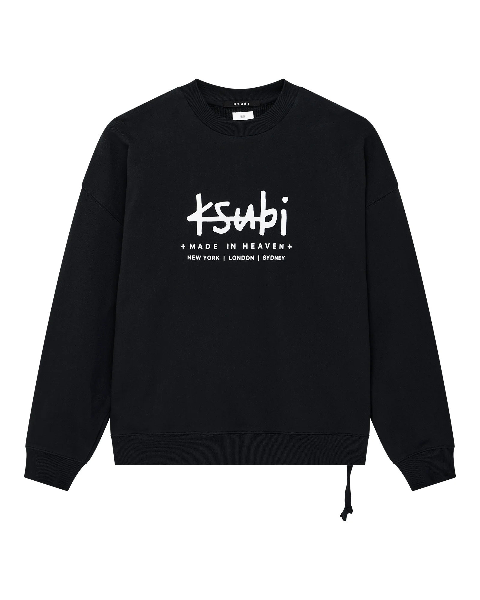 PLATED EKCESS CREWNECK JET BLACK