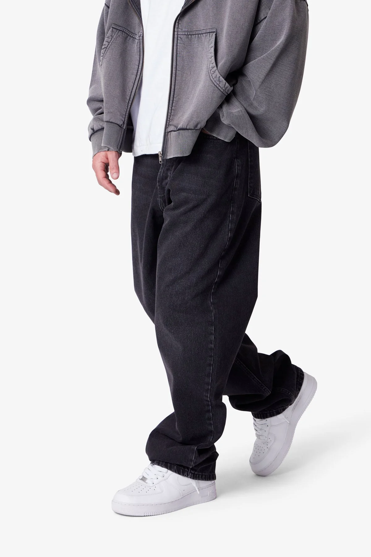 Ultra Baggy Denim - Stone Wash Black