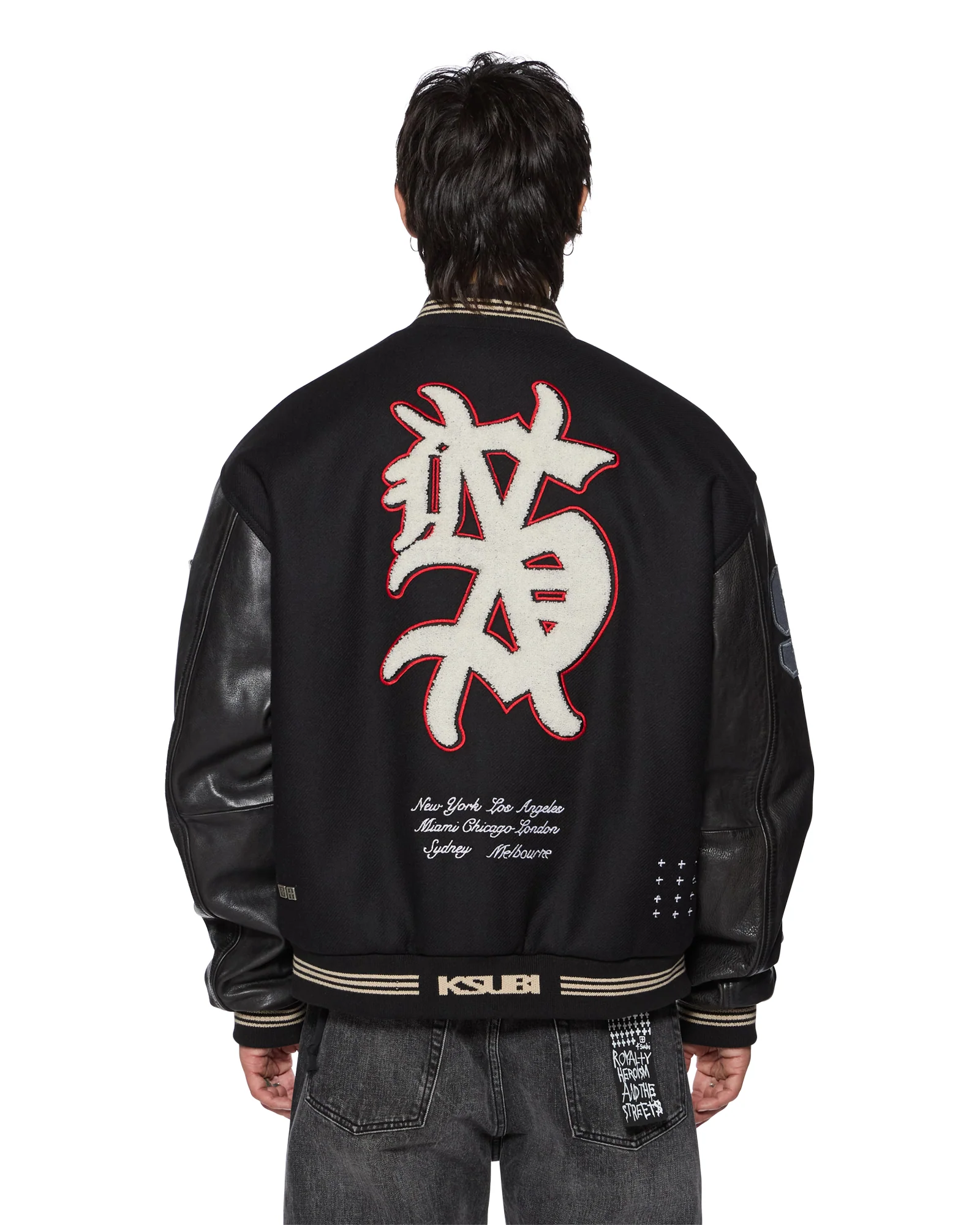 PLAYOFF VARSITY JACKET BLACK