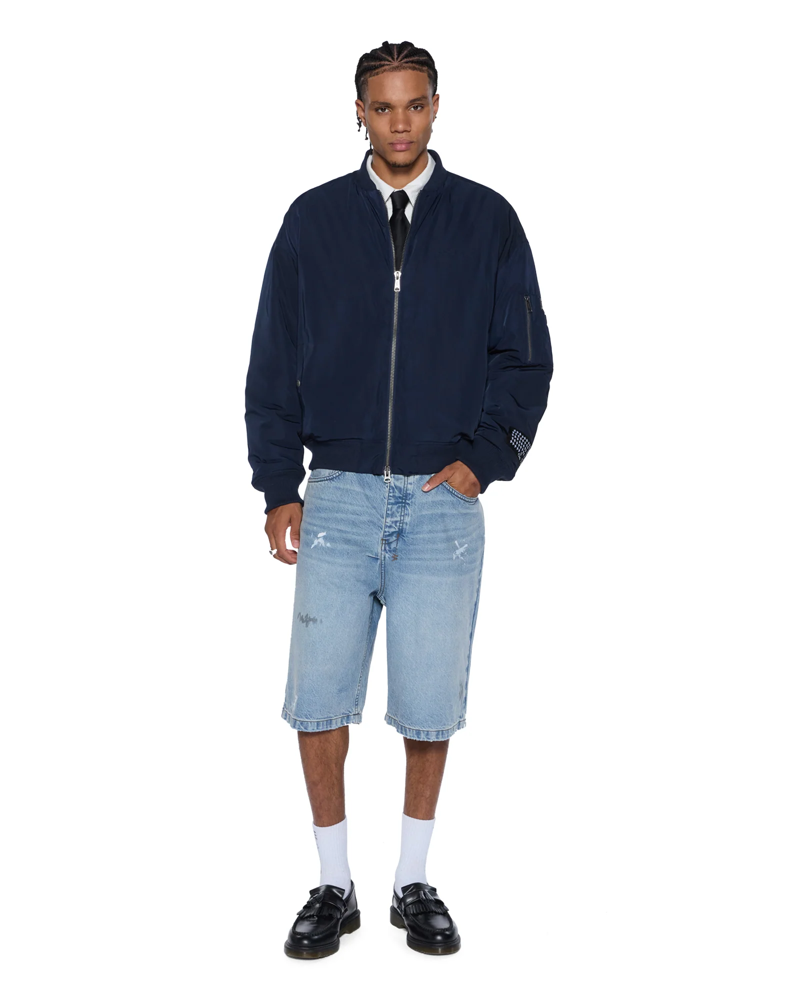 INTRUDER BOMBER JACKET NAVY
