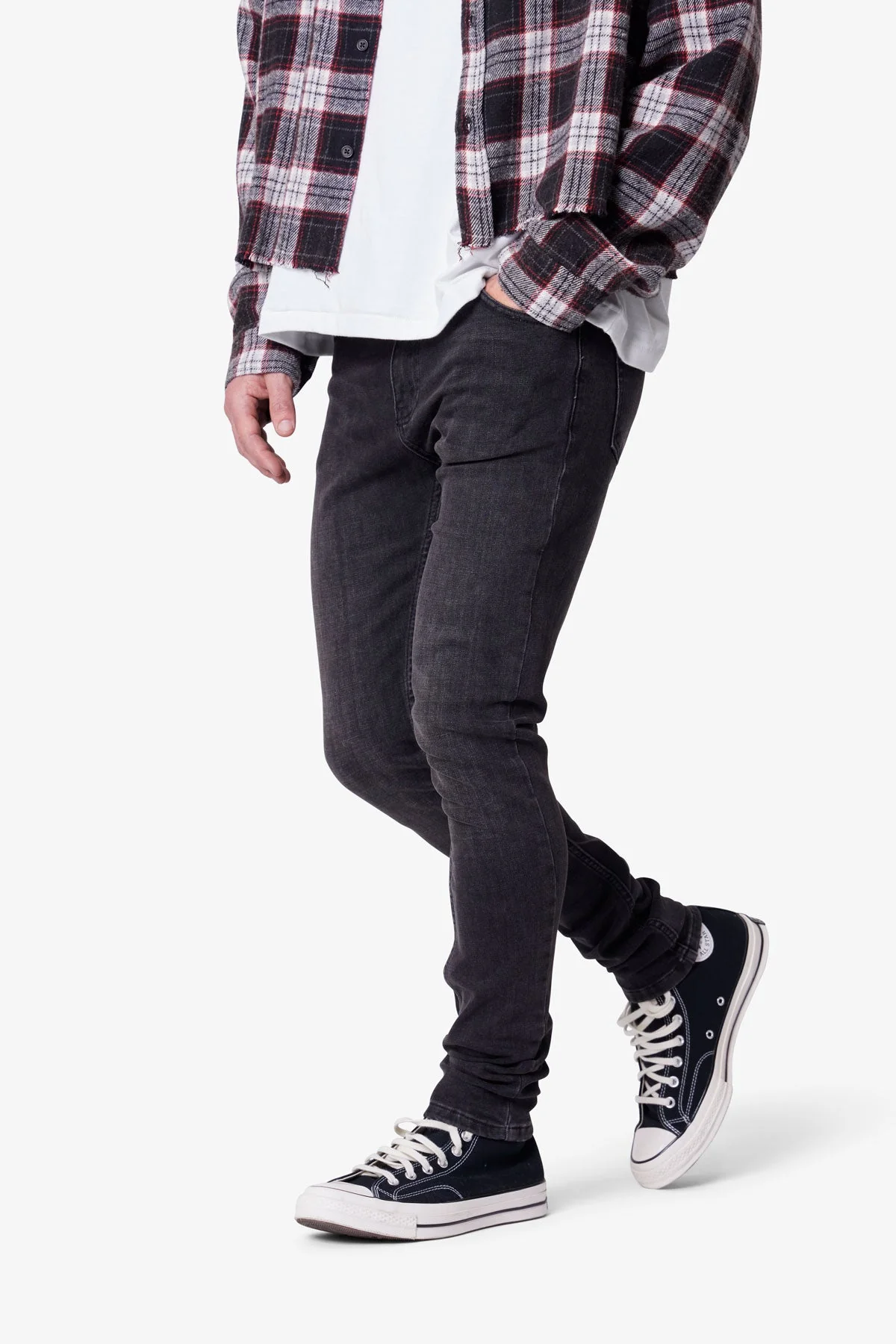 Skinny Denim - Stone Wash Black