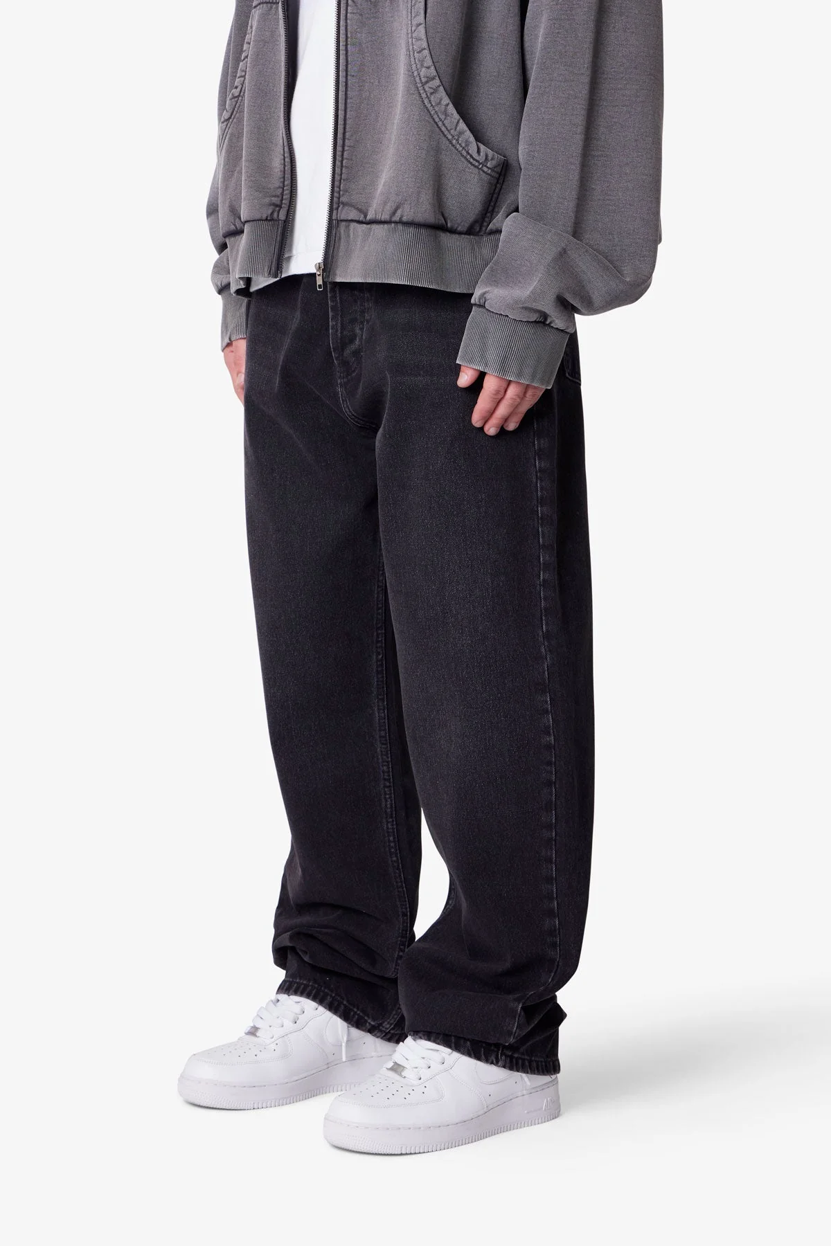 Ultra Baggy Denim - Stone Wash Black