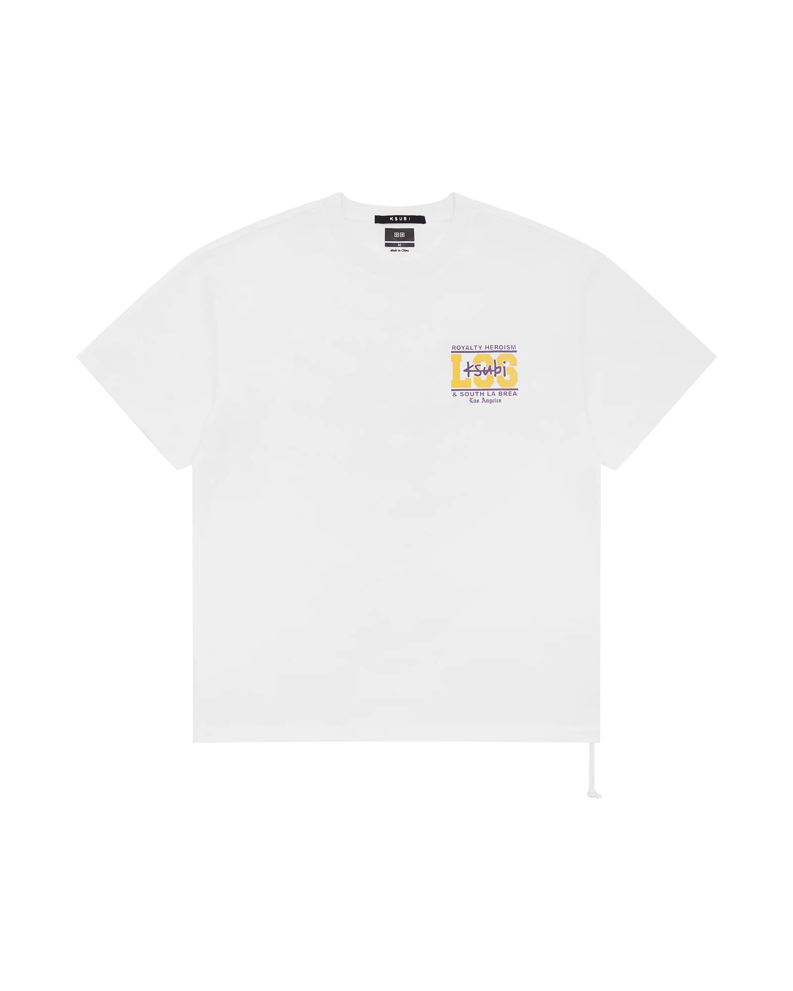 LA AND THE STREETS SS BIGGIE TEE WHITE