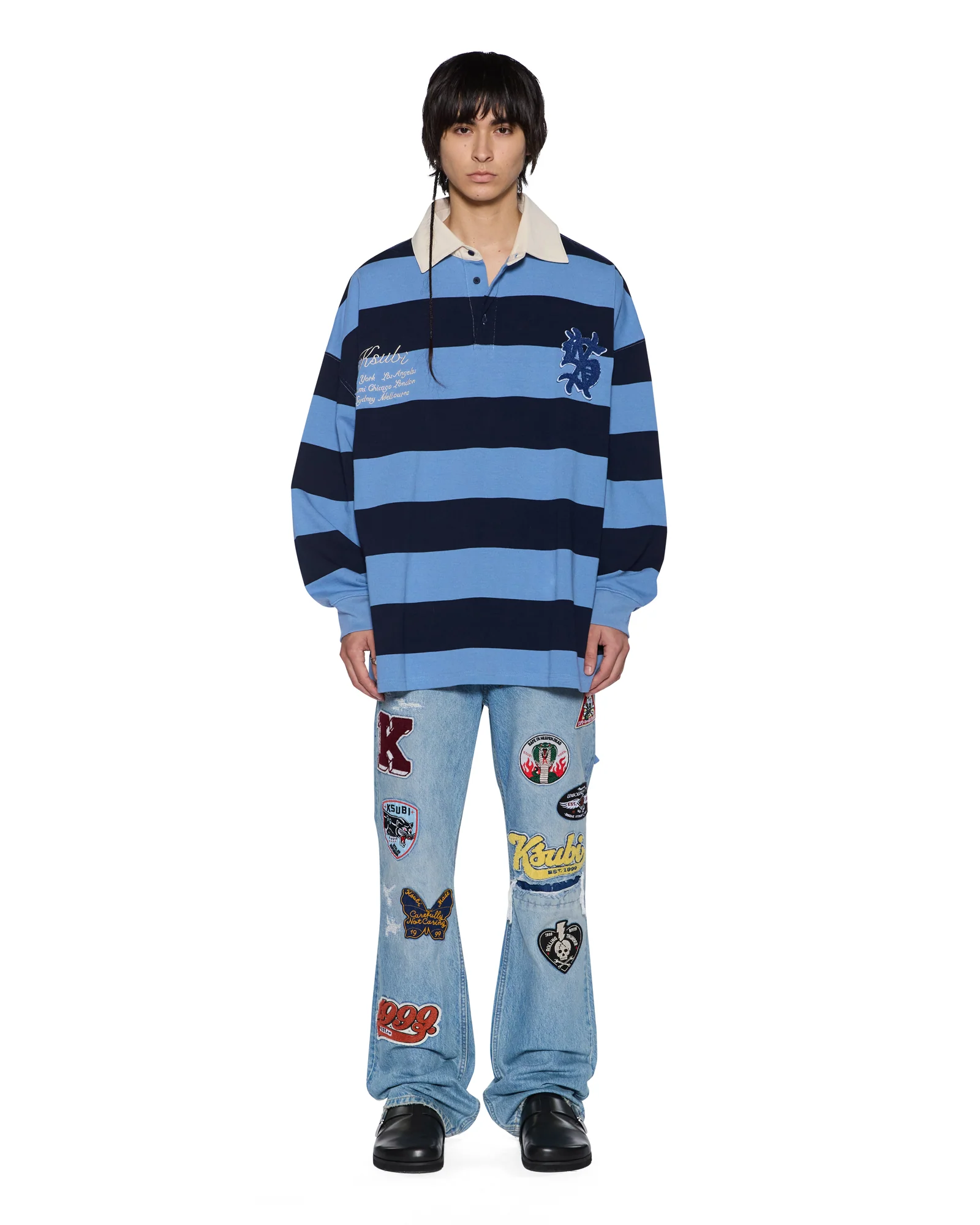 RUGGED RUGBY JERSEY FADED ICE