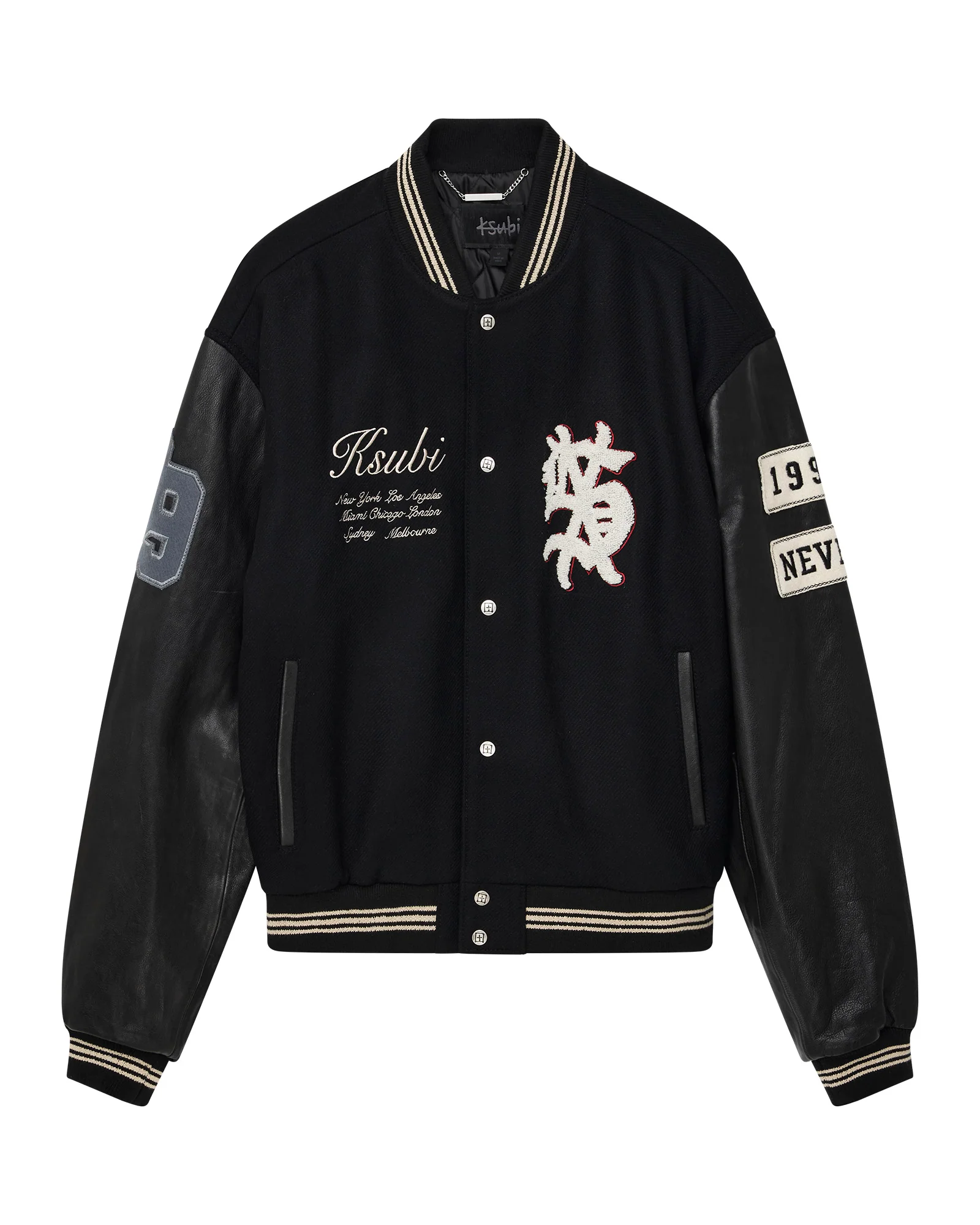 PLAYOFF VARSITY JACKET BLACK