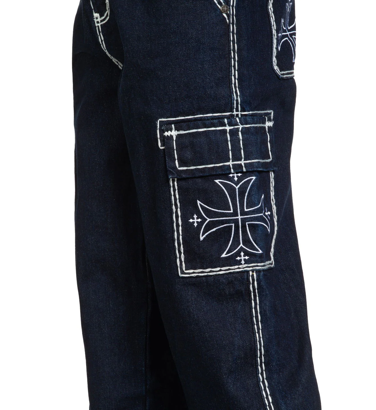 Wide Leg Cargo Jeans