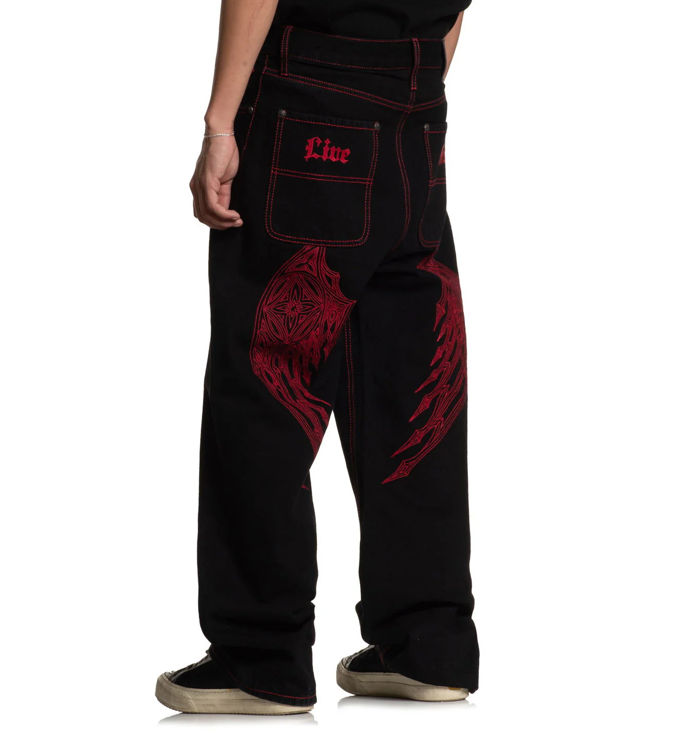 Wide Leg Wings Jeans