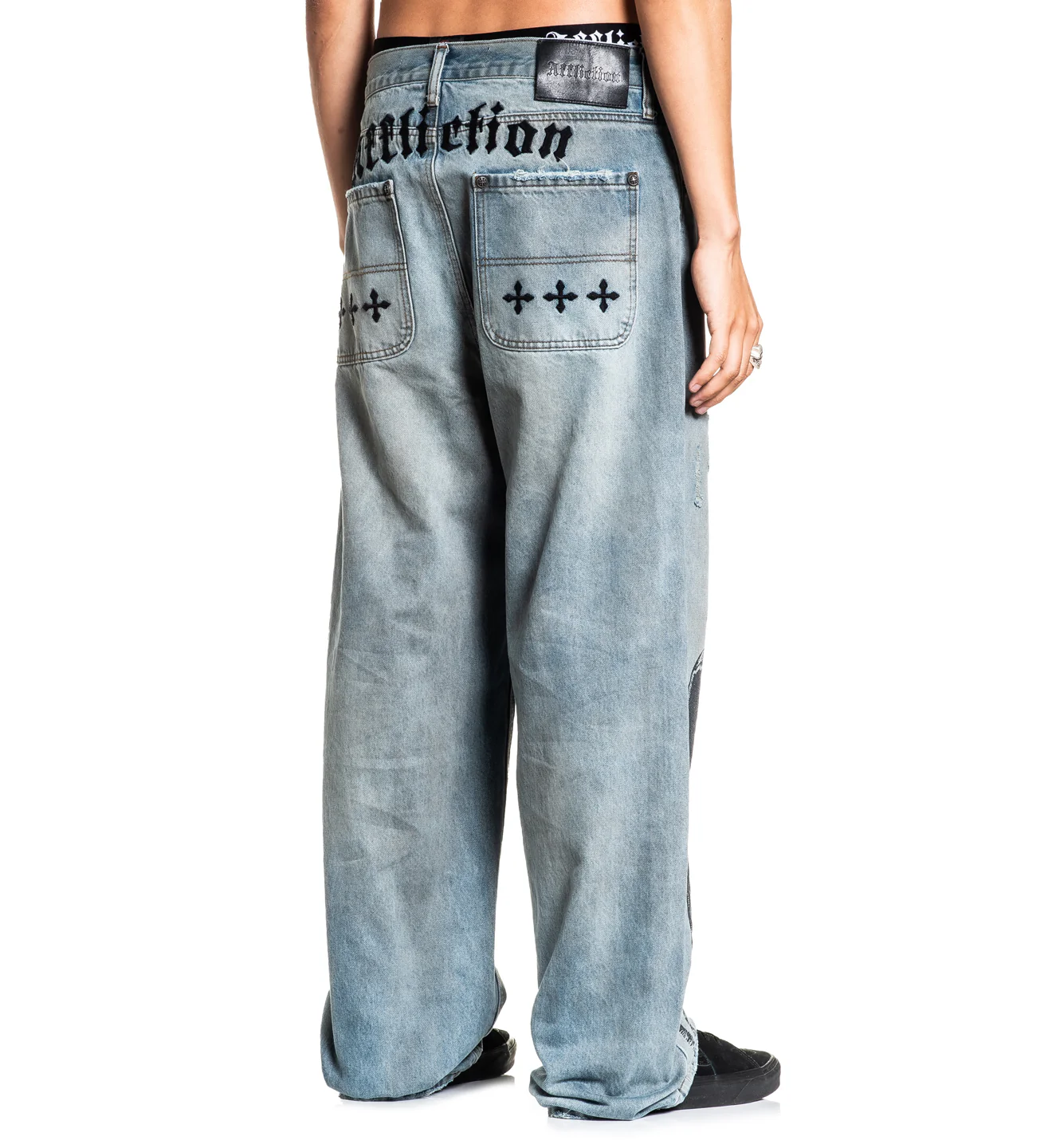 Wide Leg Black Night Denim