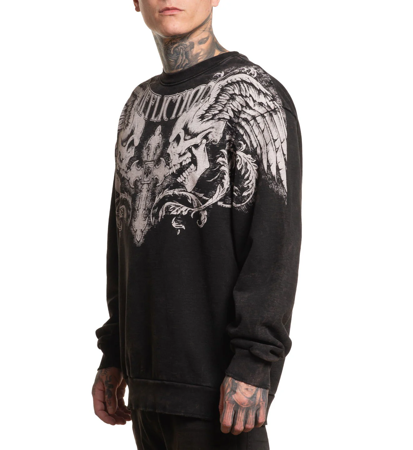 Winged Up LS Crewneck