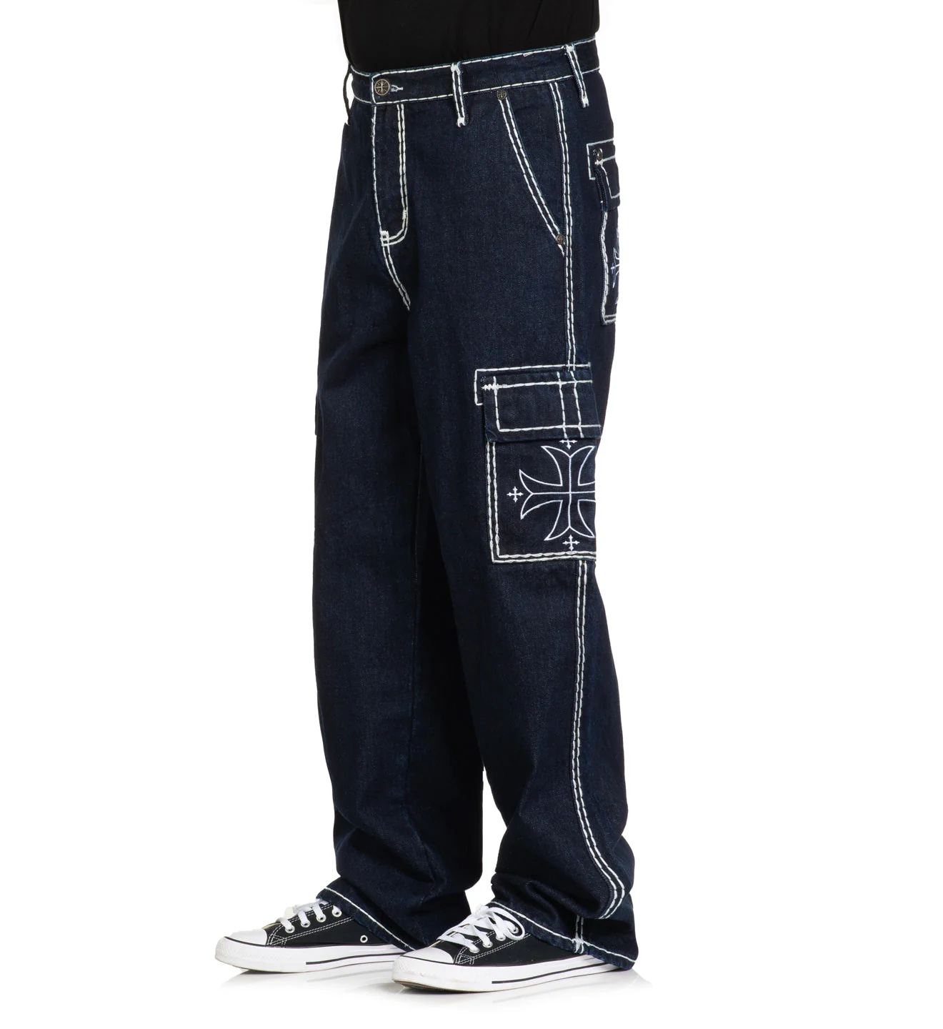 Wide Leg Cargo Jeans