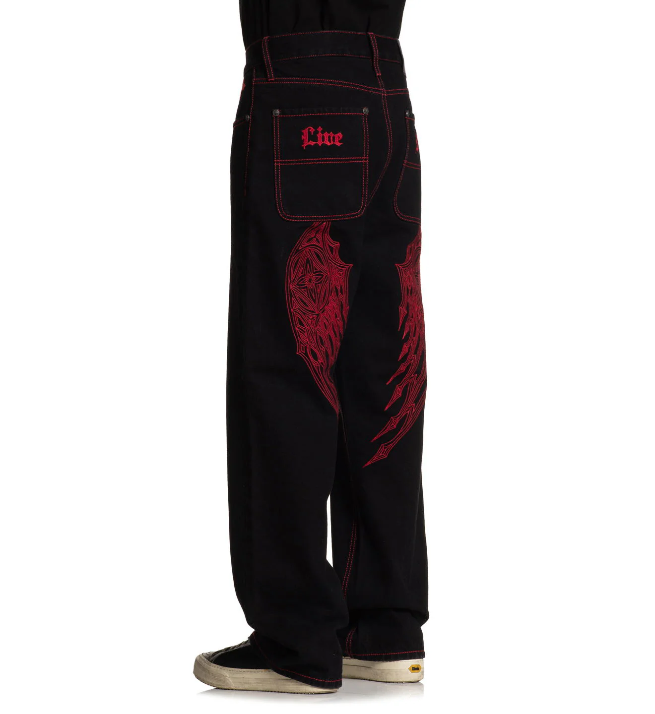 Wide Leg Wings Jeans