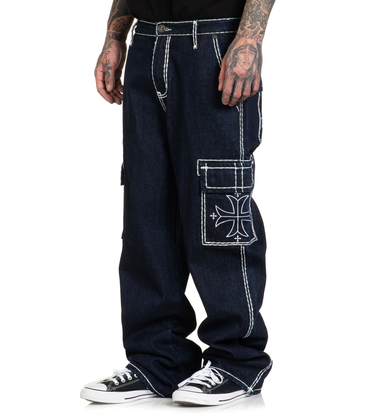 Wide Leg Cargo Jeans