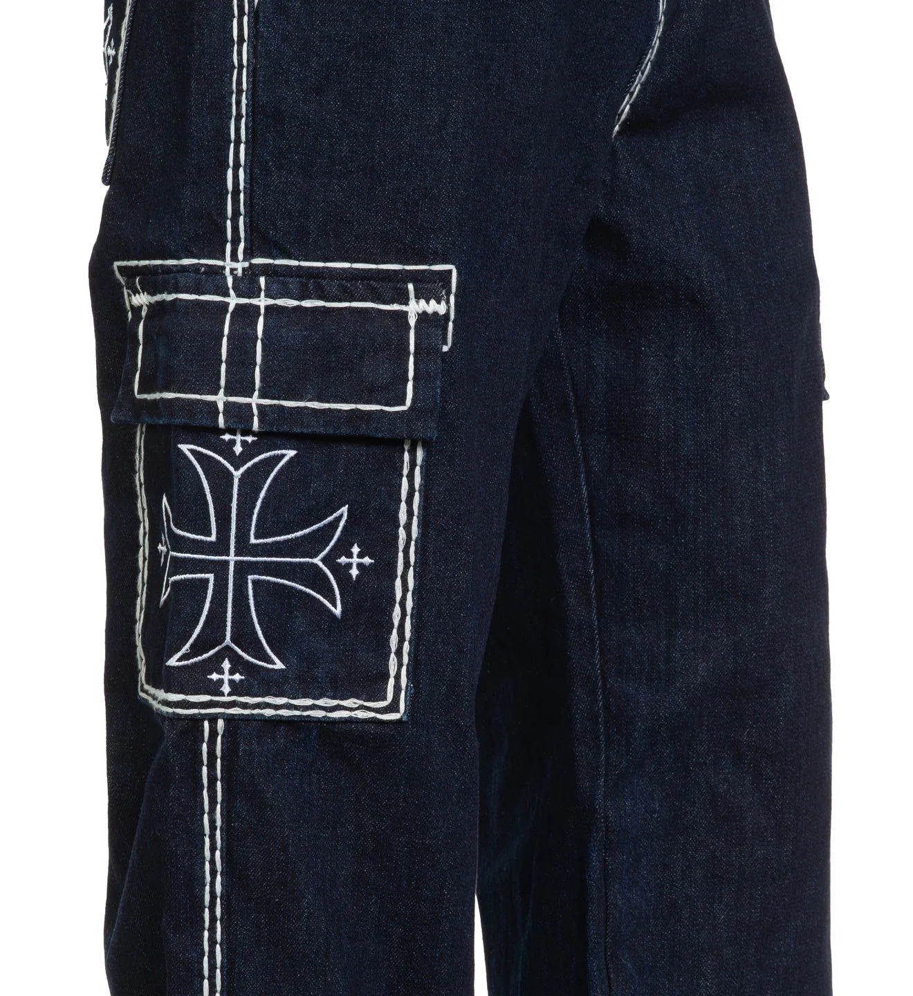 Wide Leg Cargo Jeans