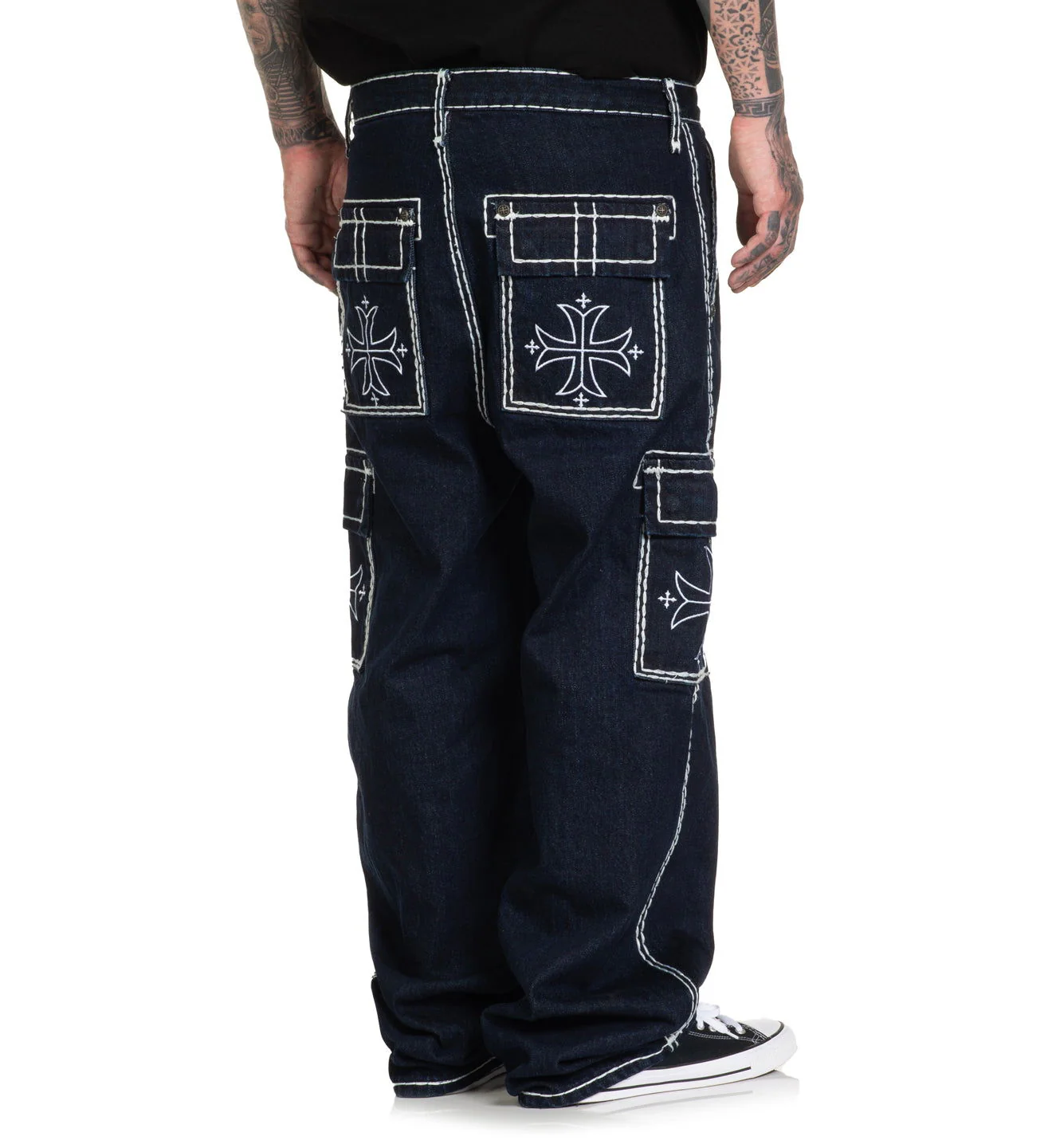 Wide Leg Cargo Jeans