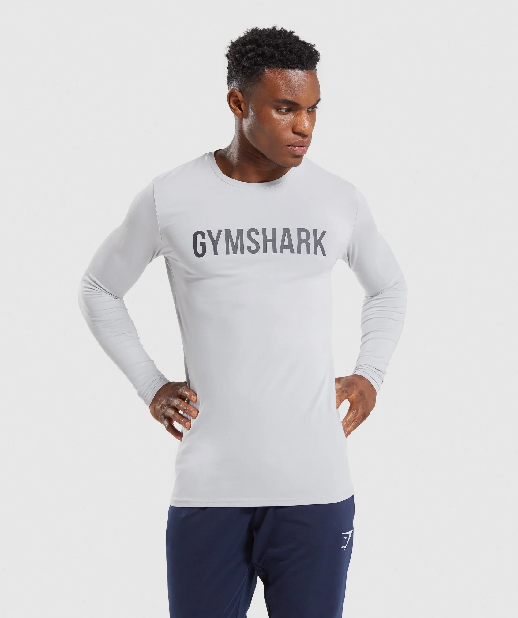 Gymshark Base Long Sleeve T-Shirt - Grey