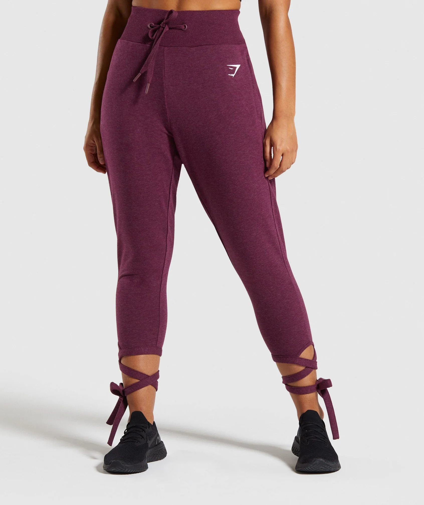 Gymshark Ark High Waisted Joggers - Berry Red