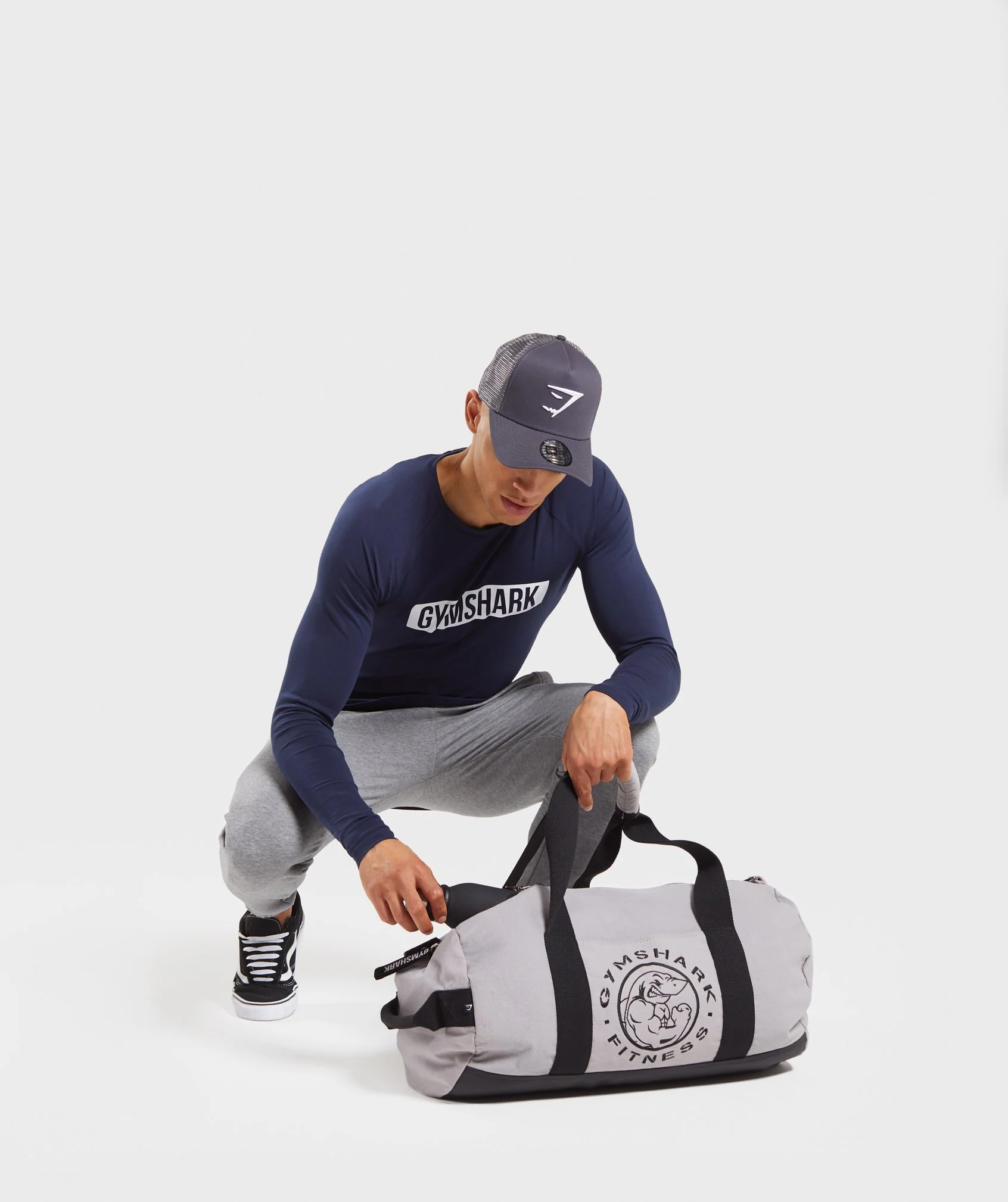 Gymshark Block Long Sleeve T-Shirt - Dark Blue