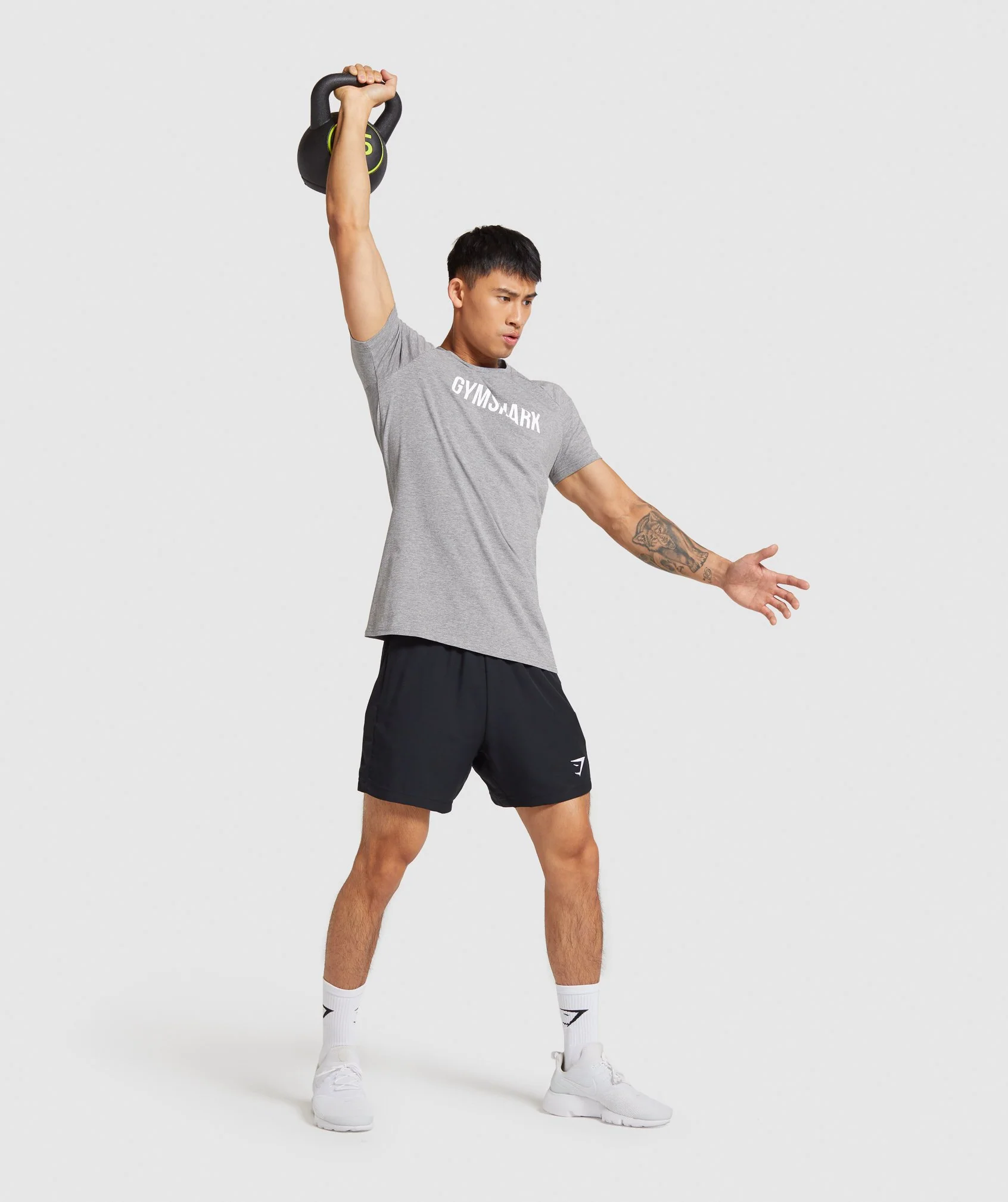 Gymshark Apollo T-Shirt - Light Grey Marl