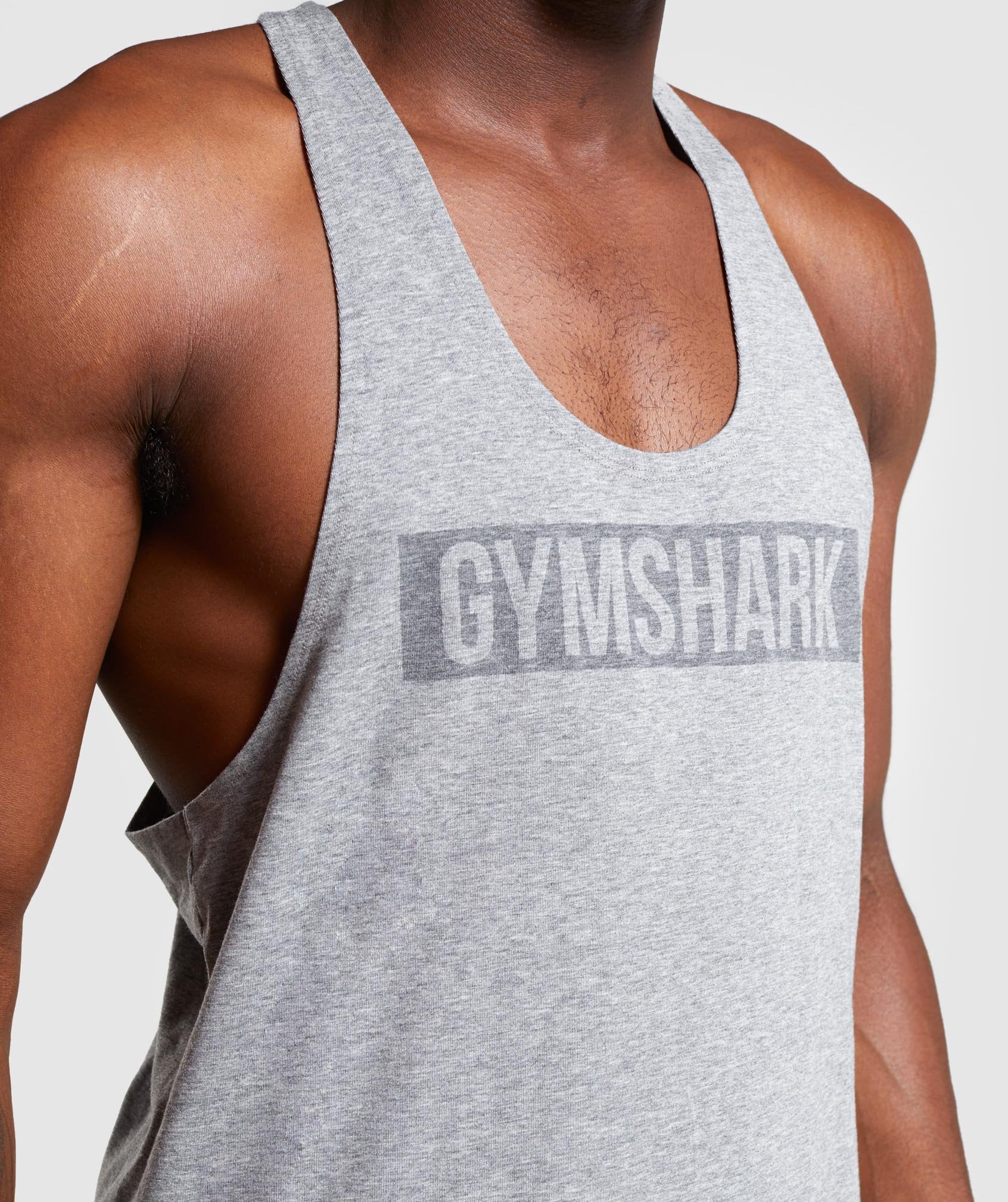 Gymshark Block Stringer - Grey Marl