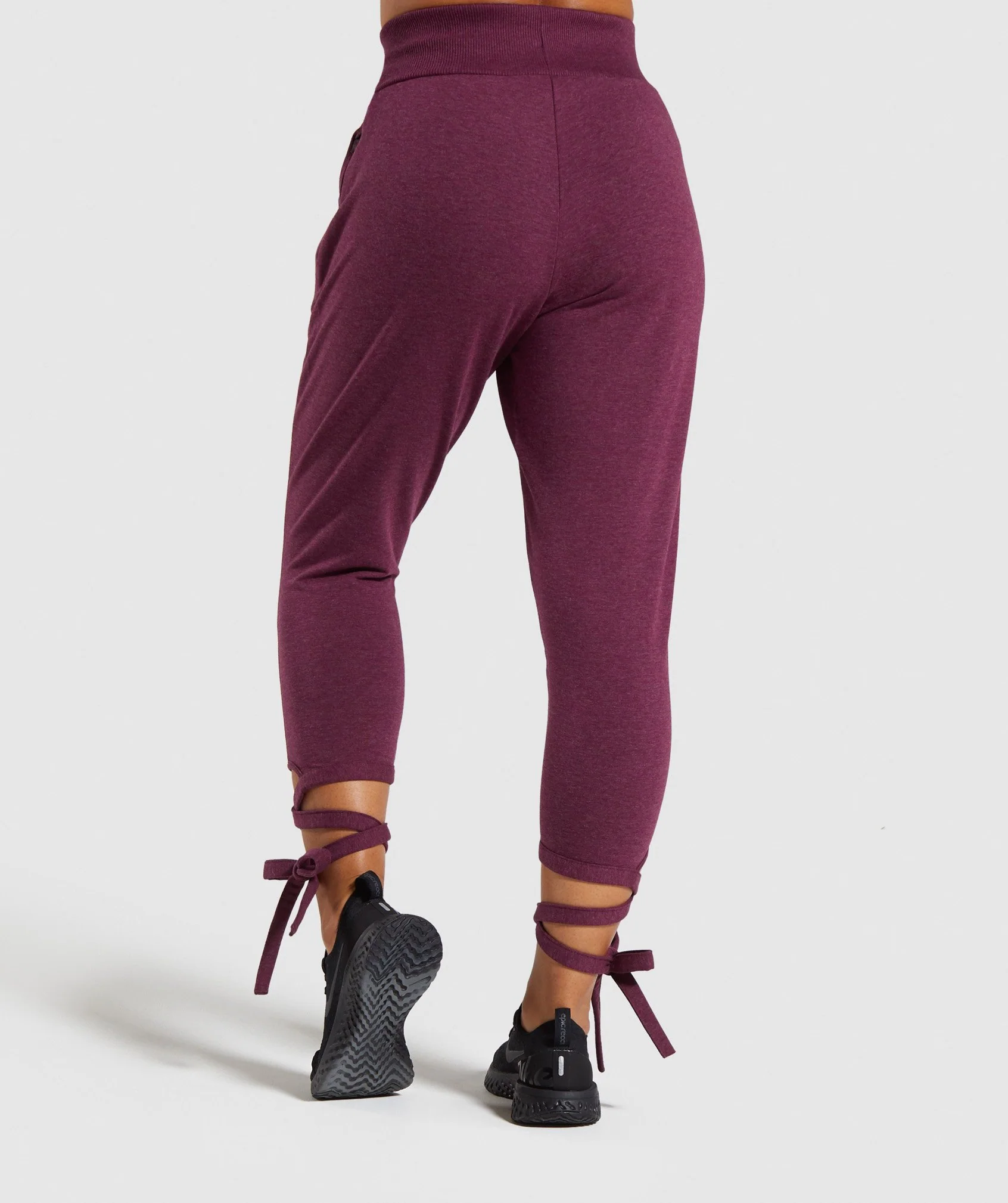 Gymshark Ark High Waisted Joggers - Berry Red