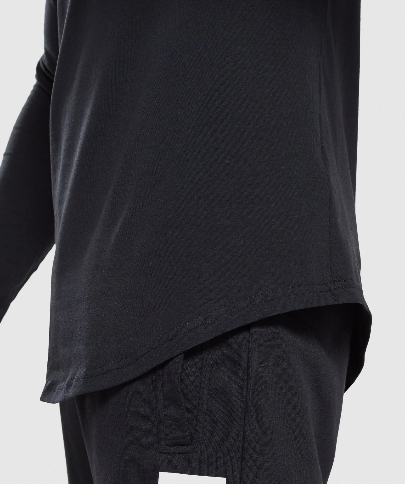 Gymshark Block Long Sleeve T-Shirt - Black/Lime