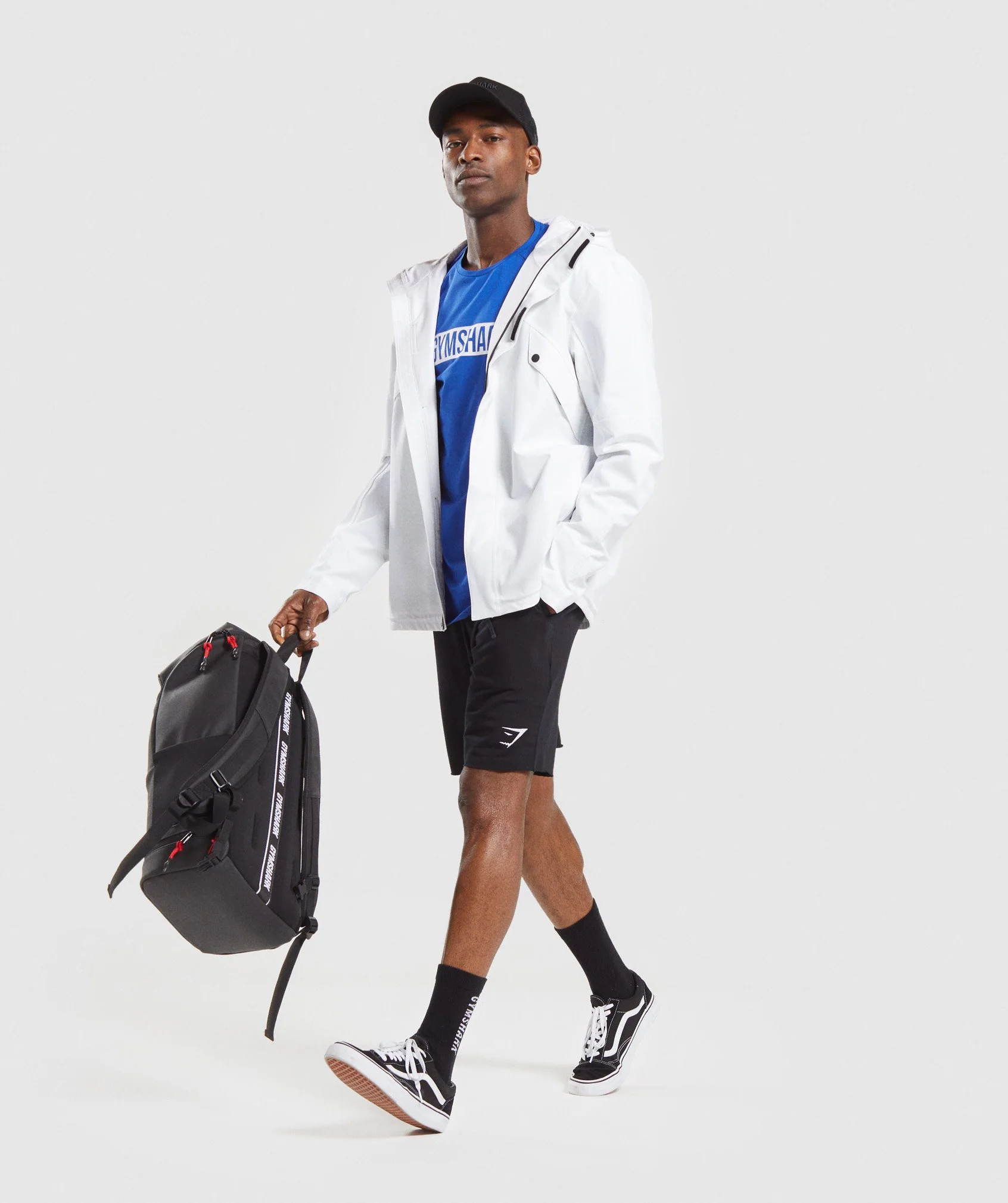 Gymshark Block Long Sleeve T-Shirt - Blue/White