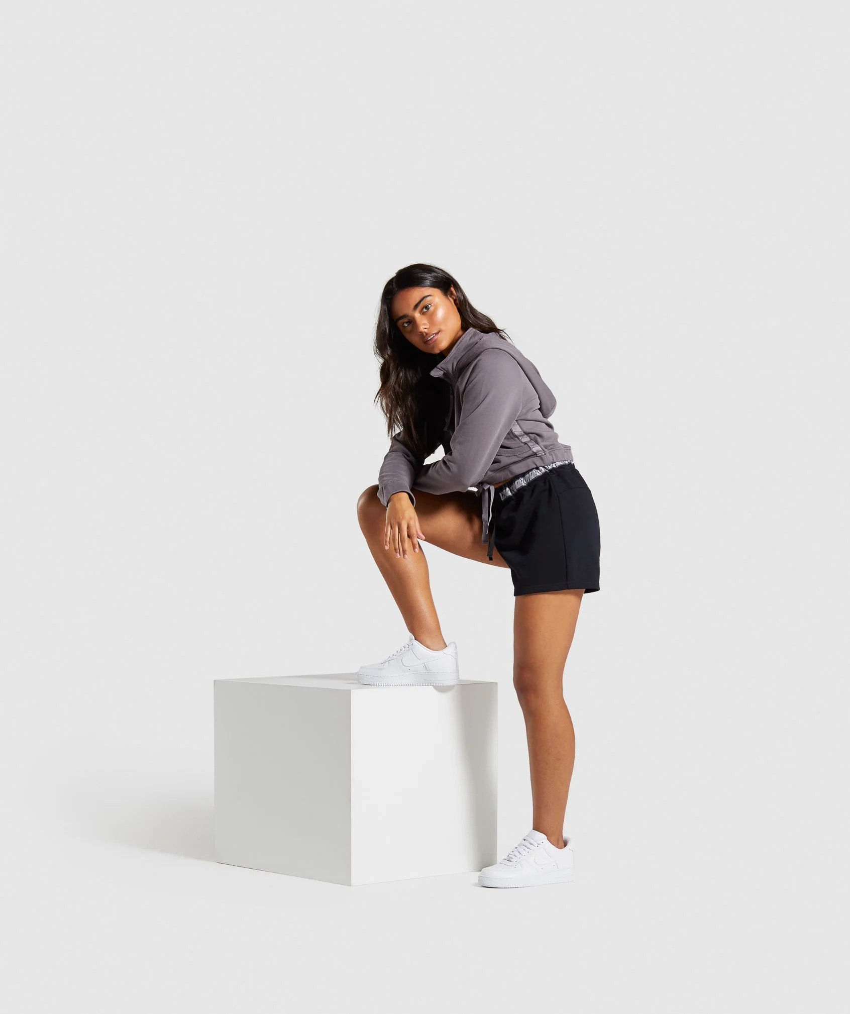 Gymshark 24/7 Quarter Zip Hoodie - Slate Lavender