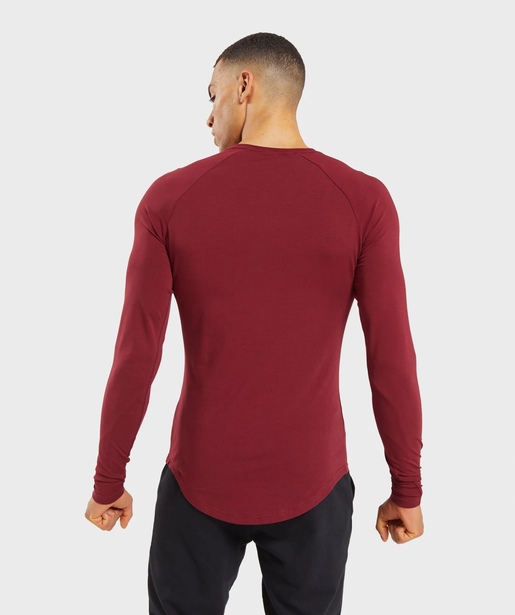 Gymshark Block Long Sleeve T-Shirt - Claret