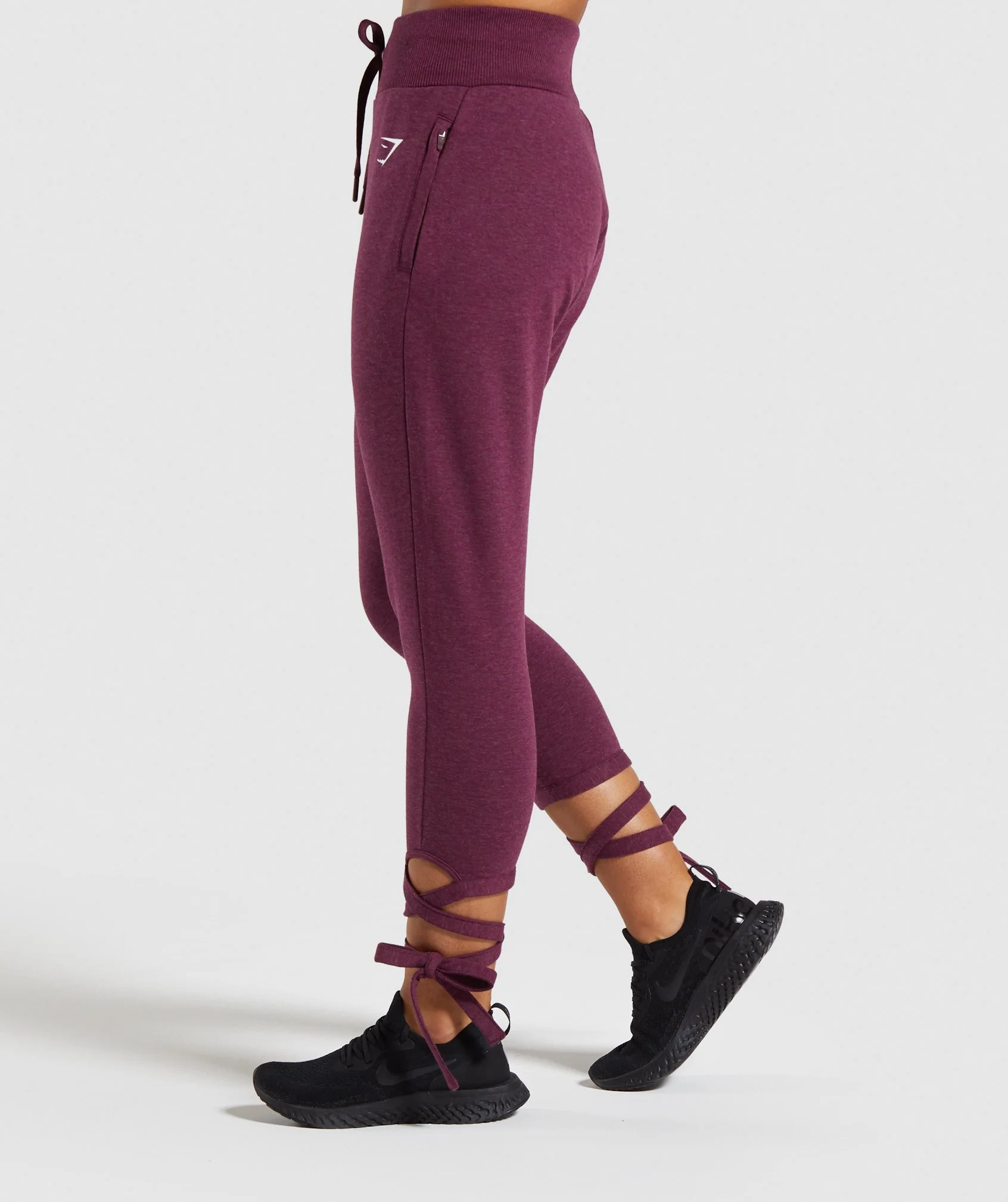 Gymshark Ark High Waisted Joggers - Berry Red