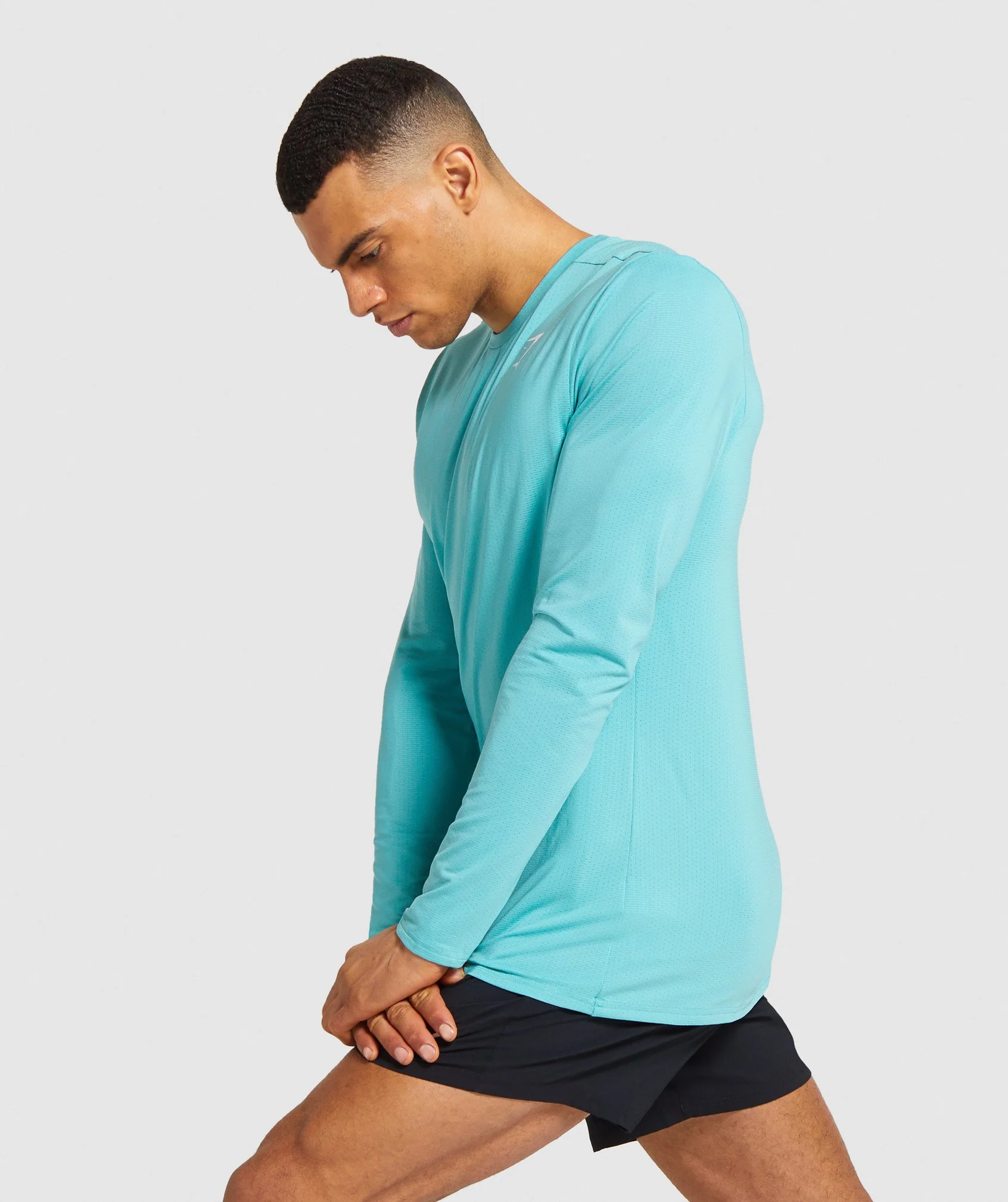 Gymshark Arrival Long Sleeve T-shirt - Light Blue