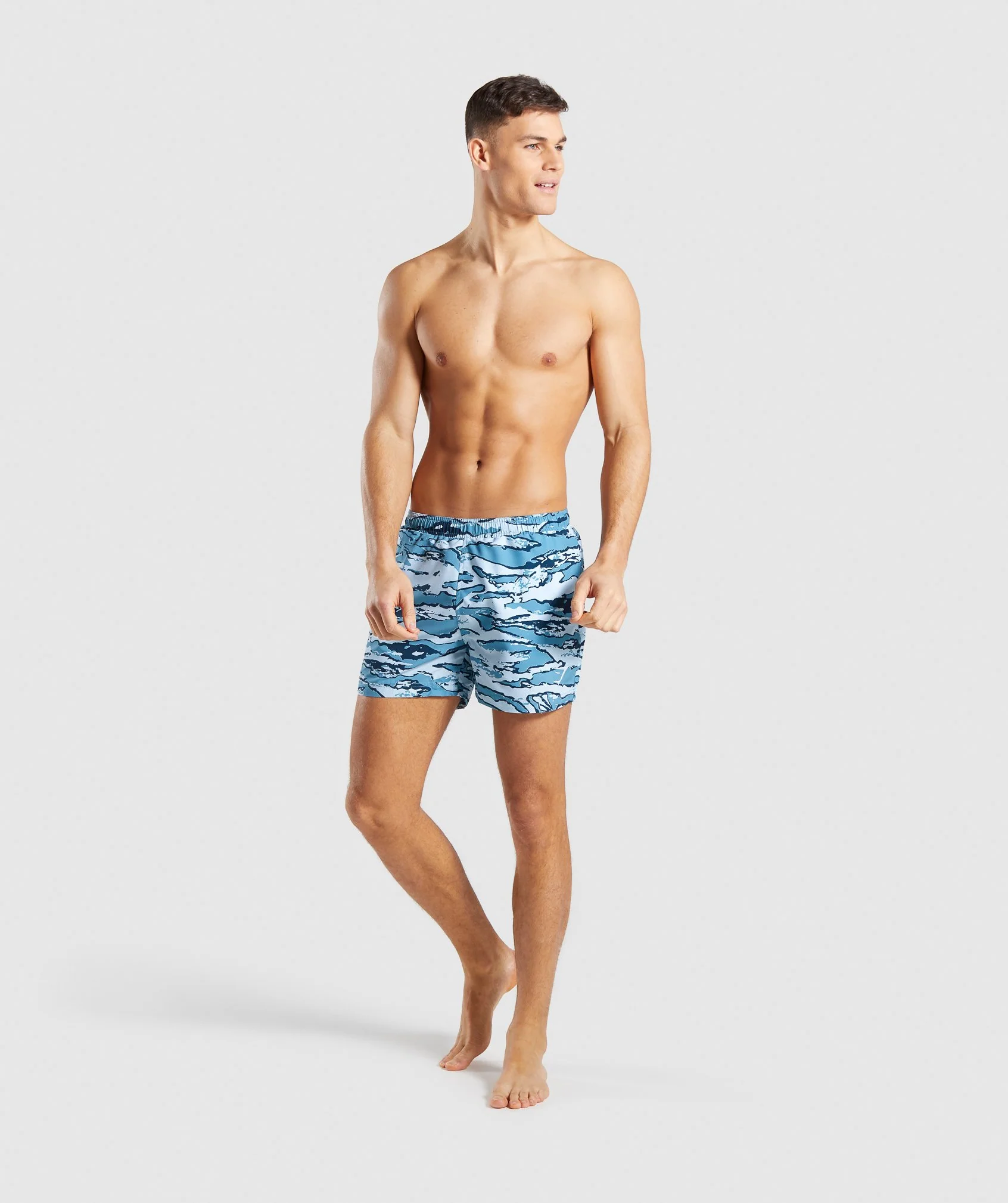 Gymshark Atlantic Swim Shorts - Blue Camo
