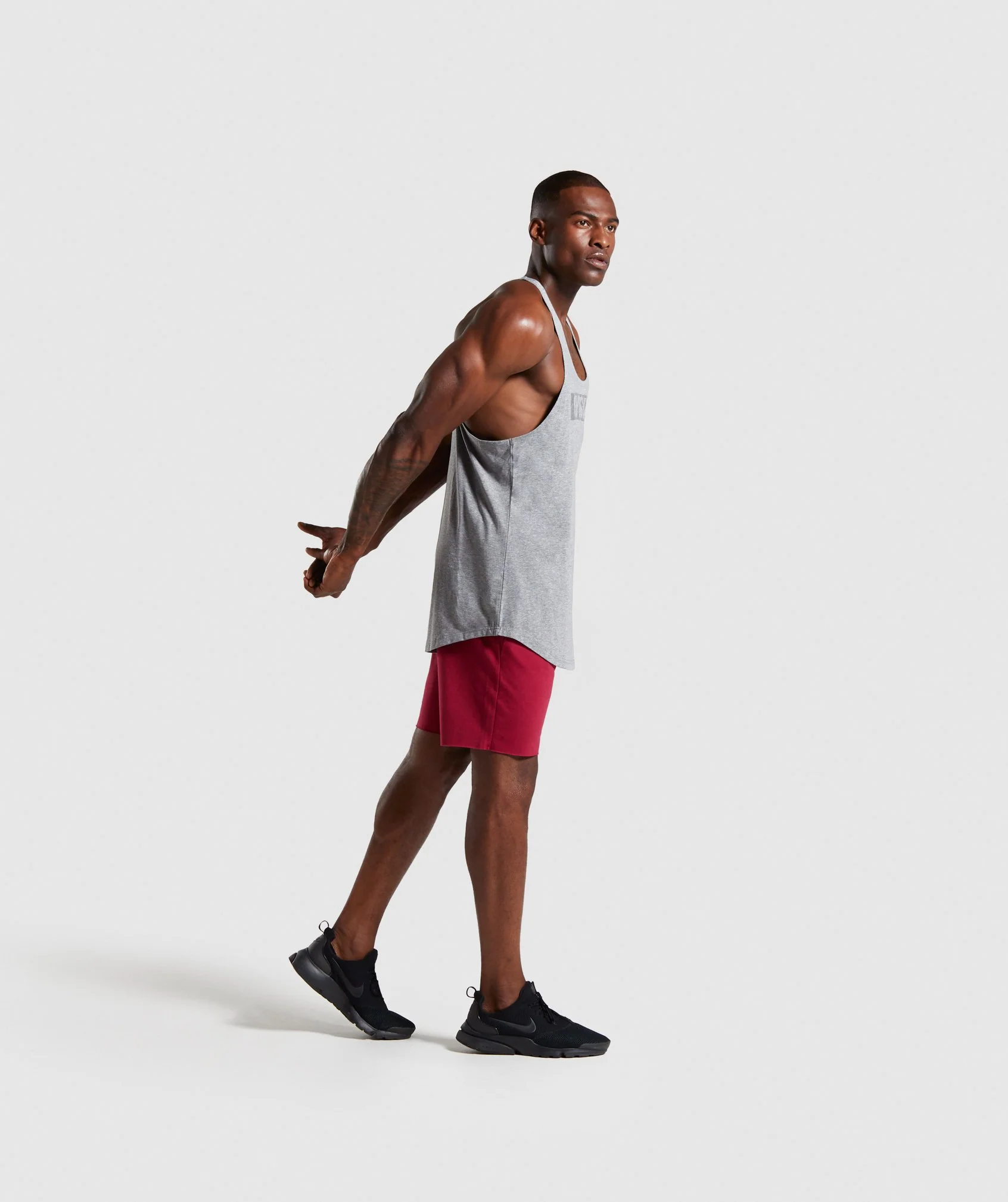 Gymshark Block Stringer - Grey Marl