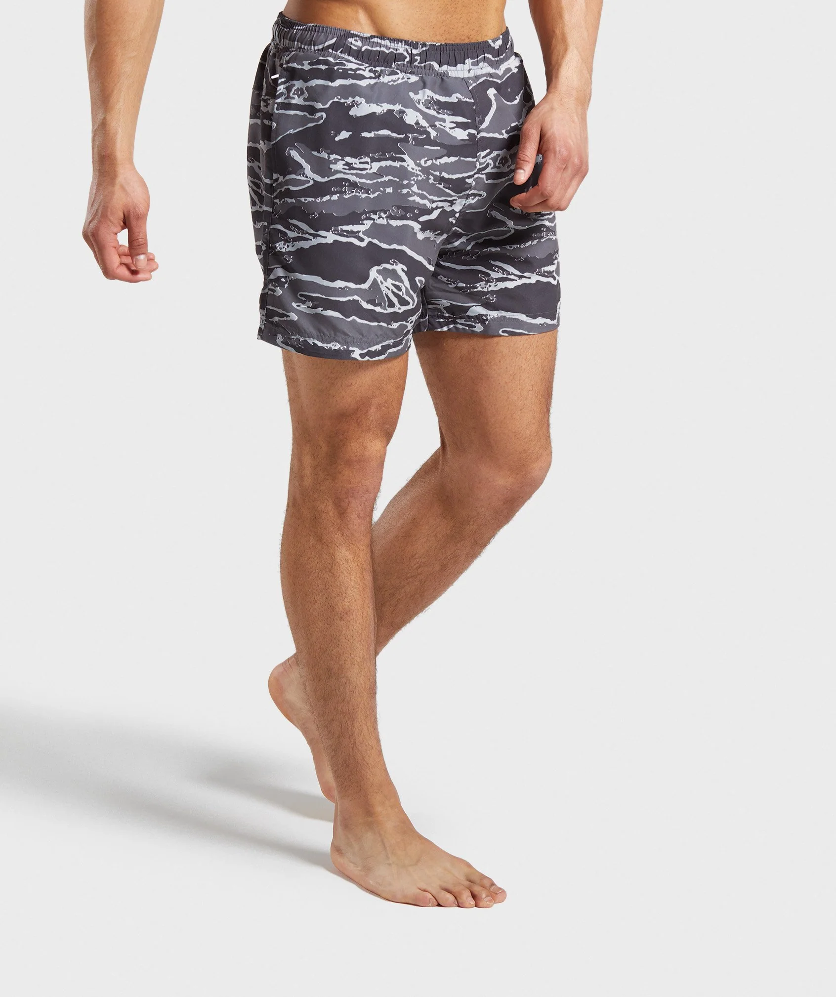 Gymshark Atlantic Swim Shorts - Grey Camo