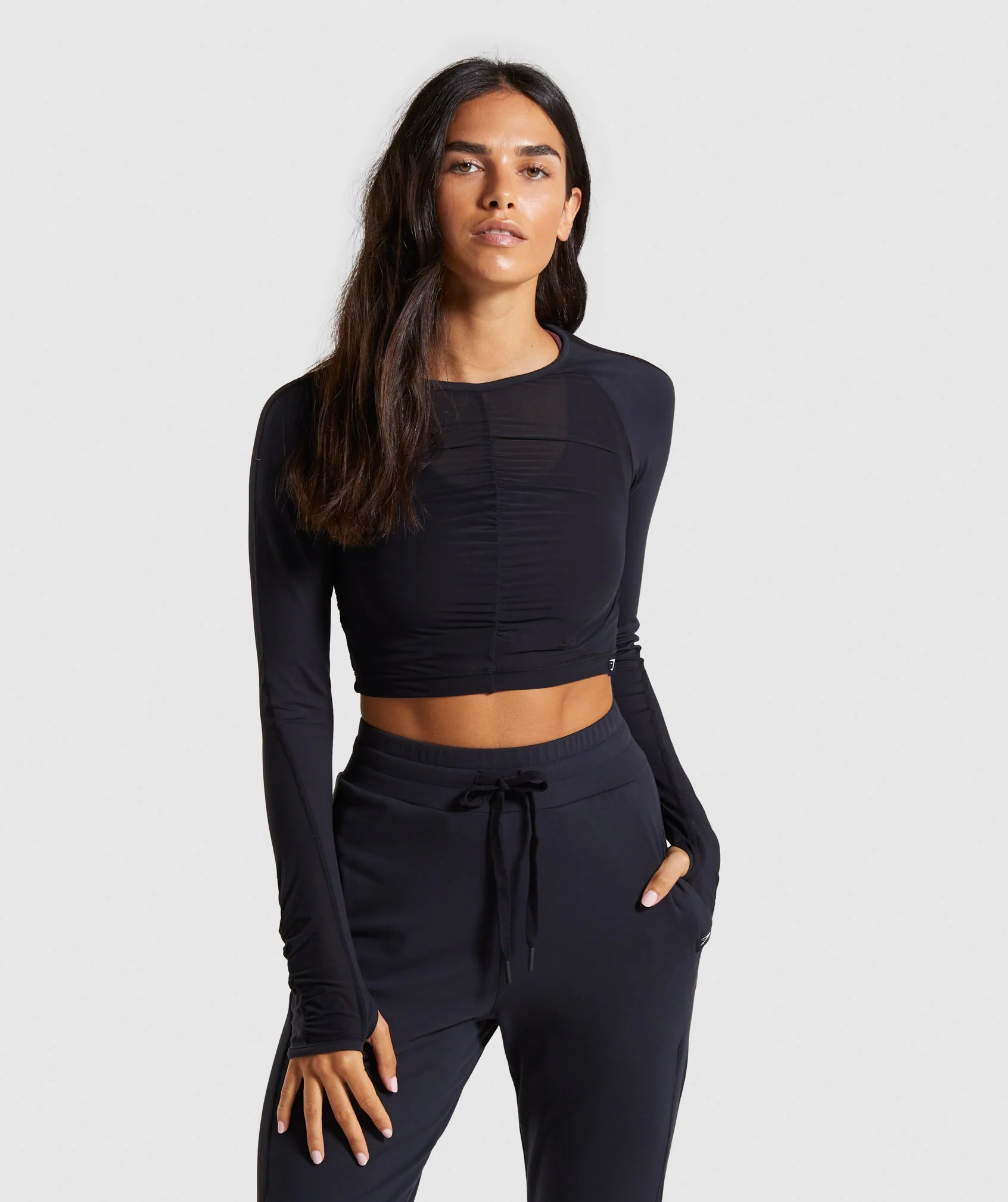 Gymshark Aura Crop Top - Black