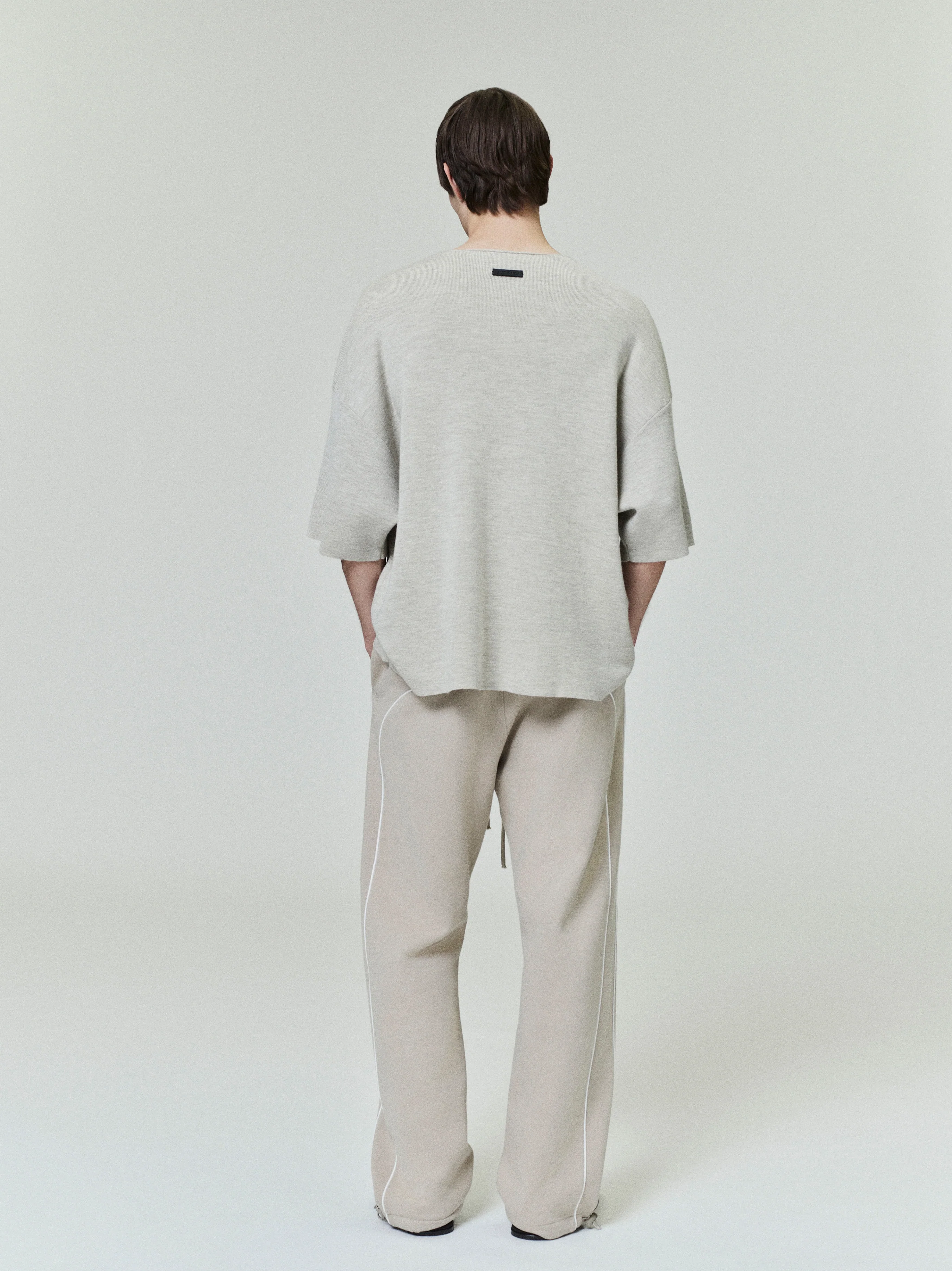 Relaxed Fleece Sweatpant With Piping