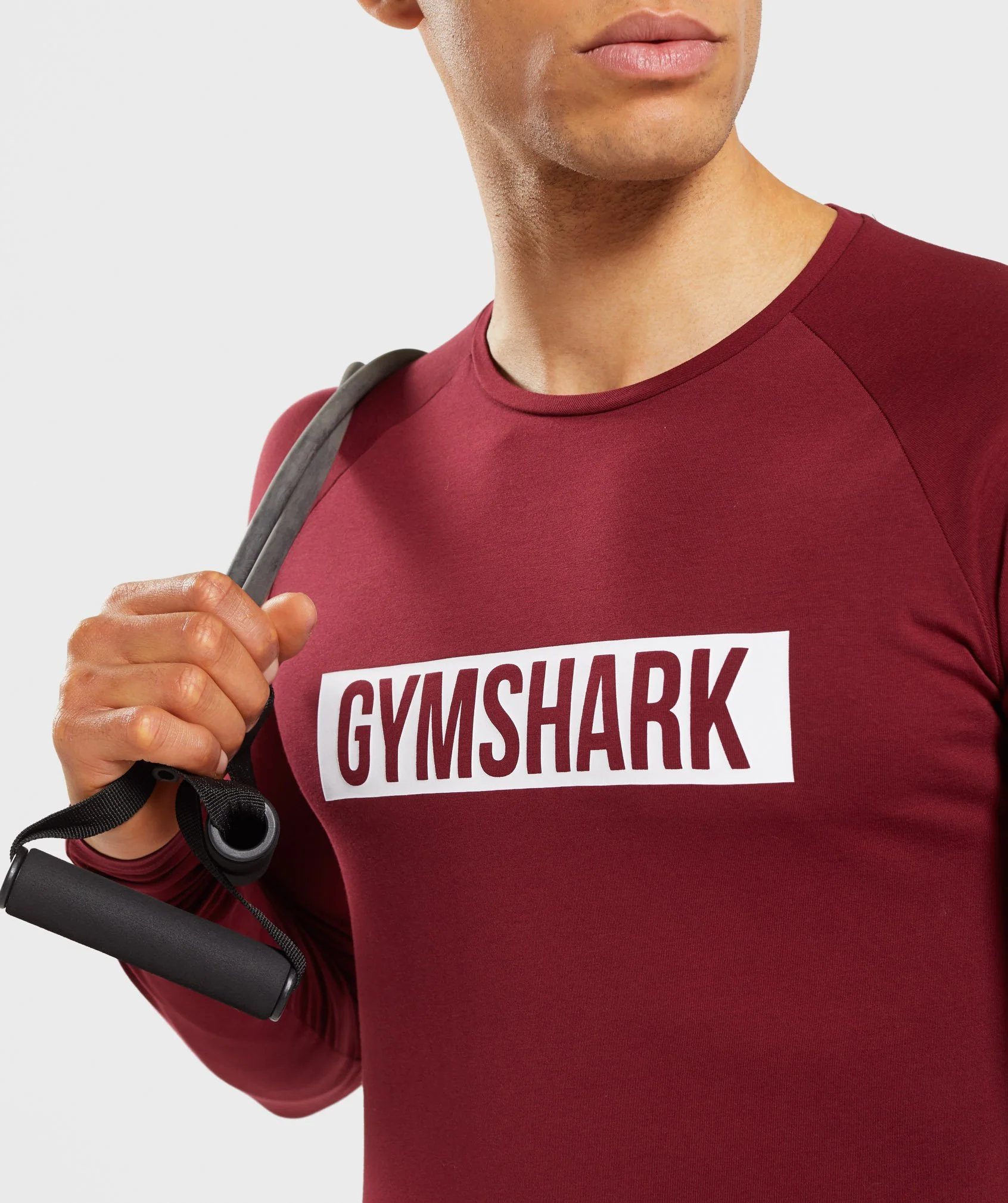 Gymshark Block Long Sleeve T-Shirt - Claret