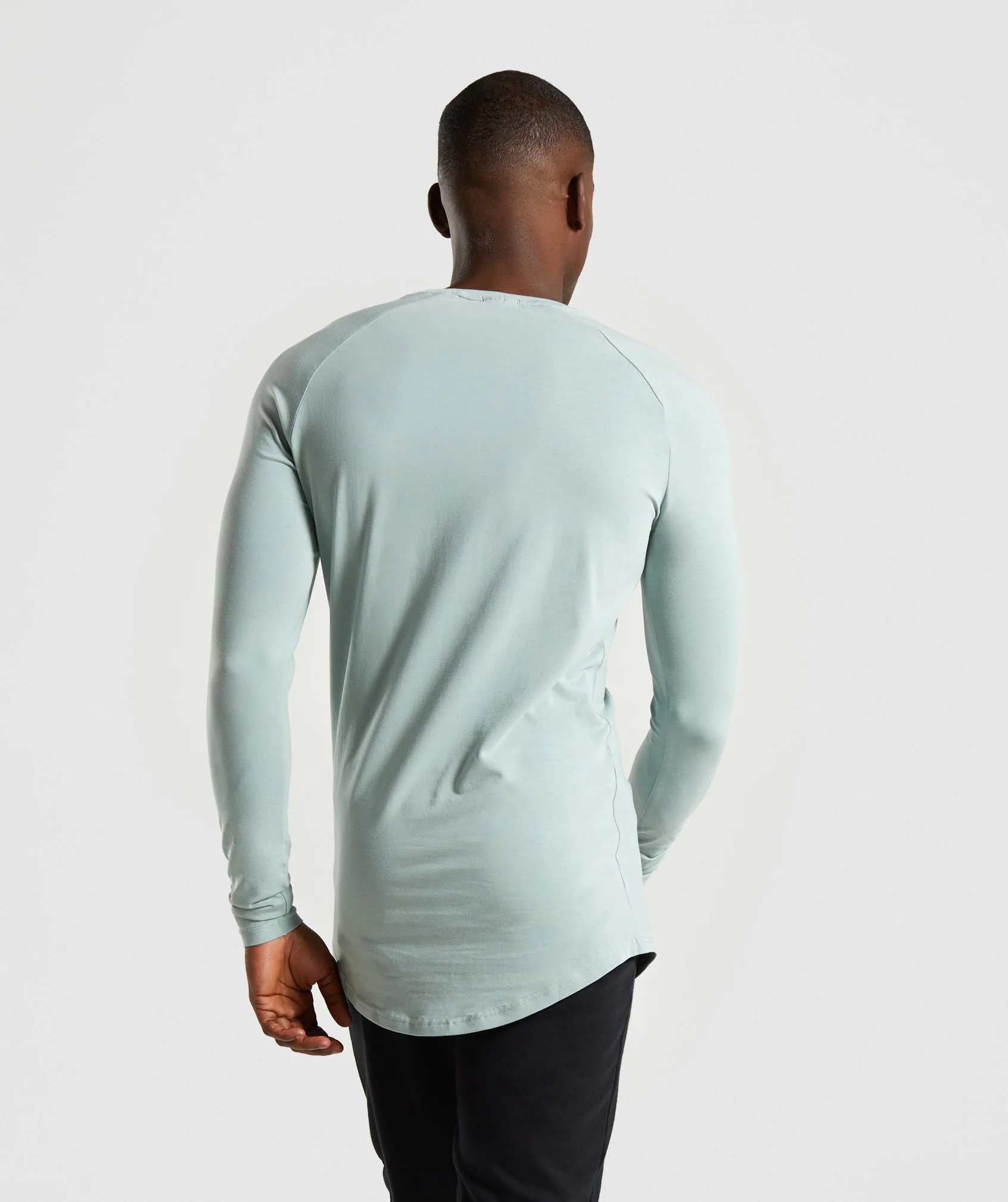 Gymshark Block Long Sleeve T-Shirt - Light Blue