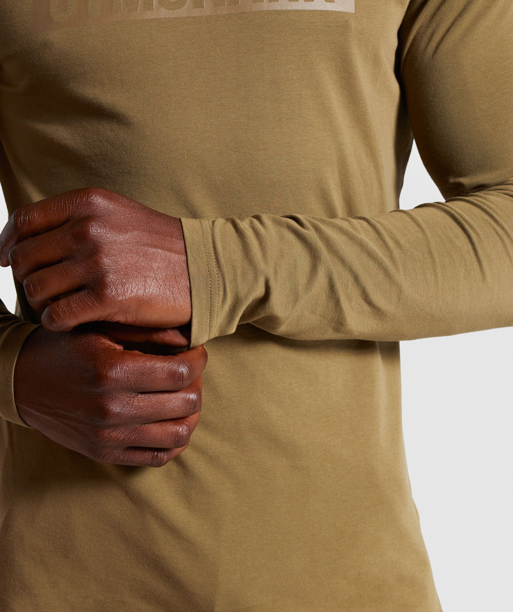 Gymshark Block Long Sleeve T-Shirt - Khaki