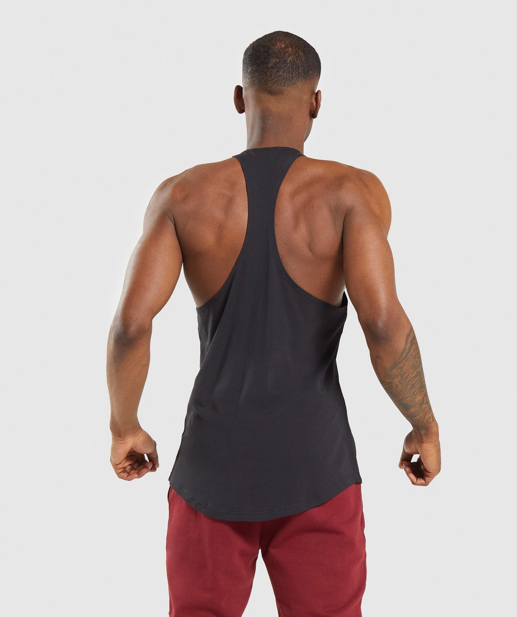 Gymshark Block Stringer - Black/White