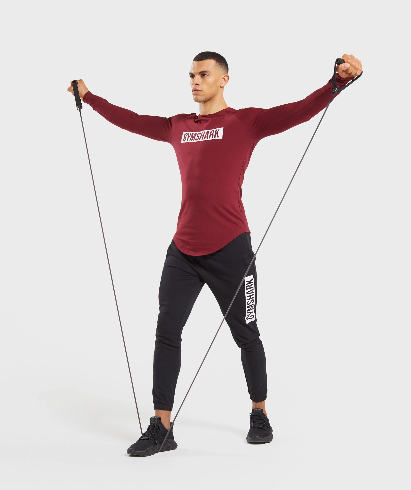 Gymshark Block Long Sleeve T-Shirt - Claret